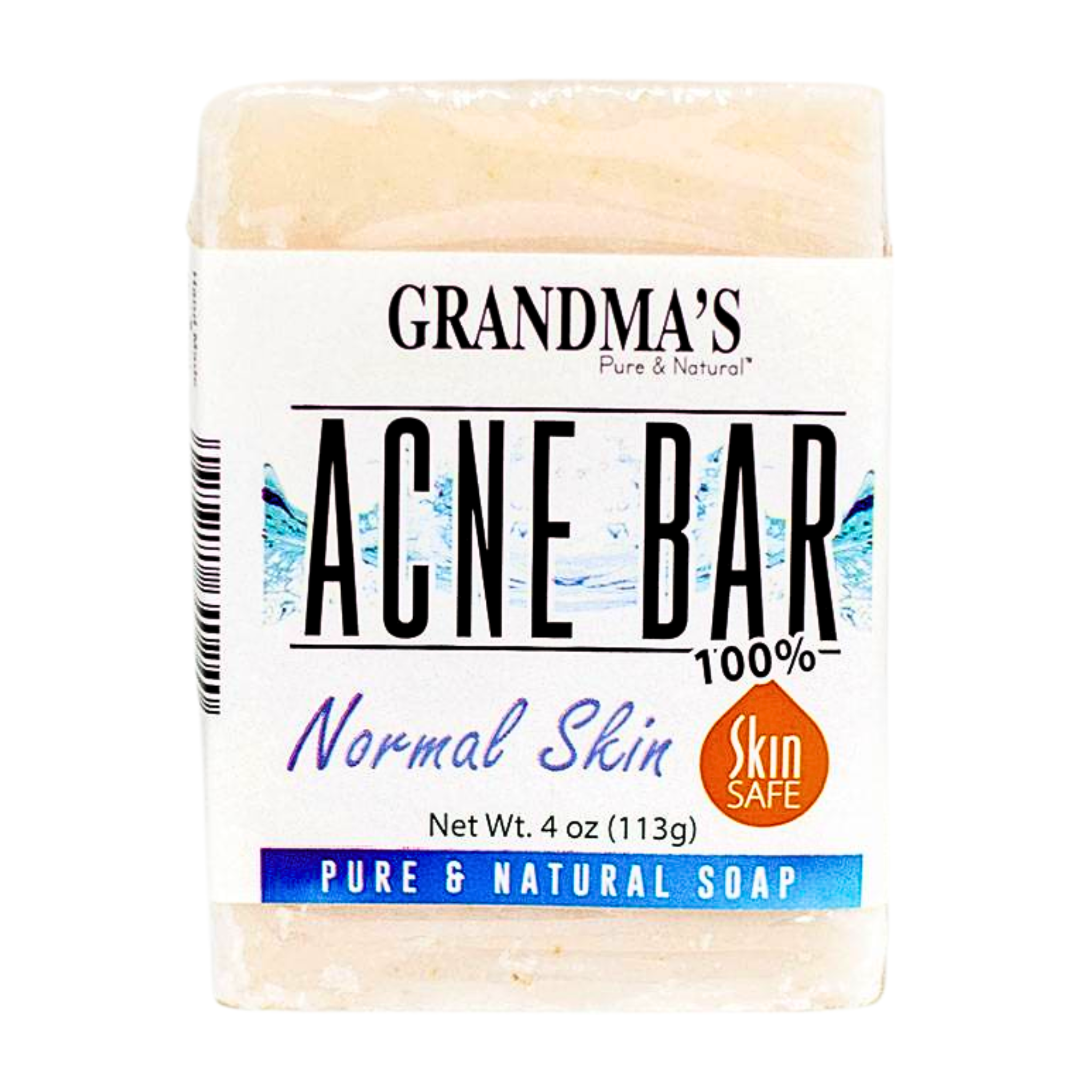 Grandma's Pure & Natural, Secrets of Suzanne Acne Bar, Gentle and Effective Skin Care for Acne, 4 fl oz