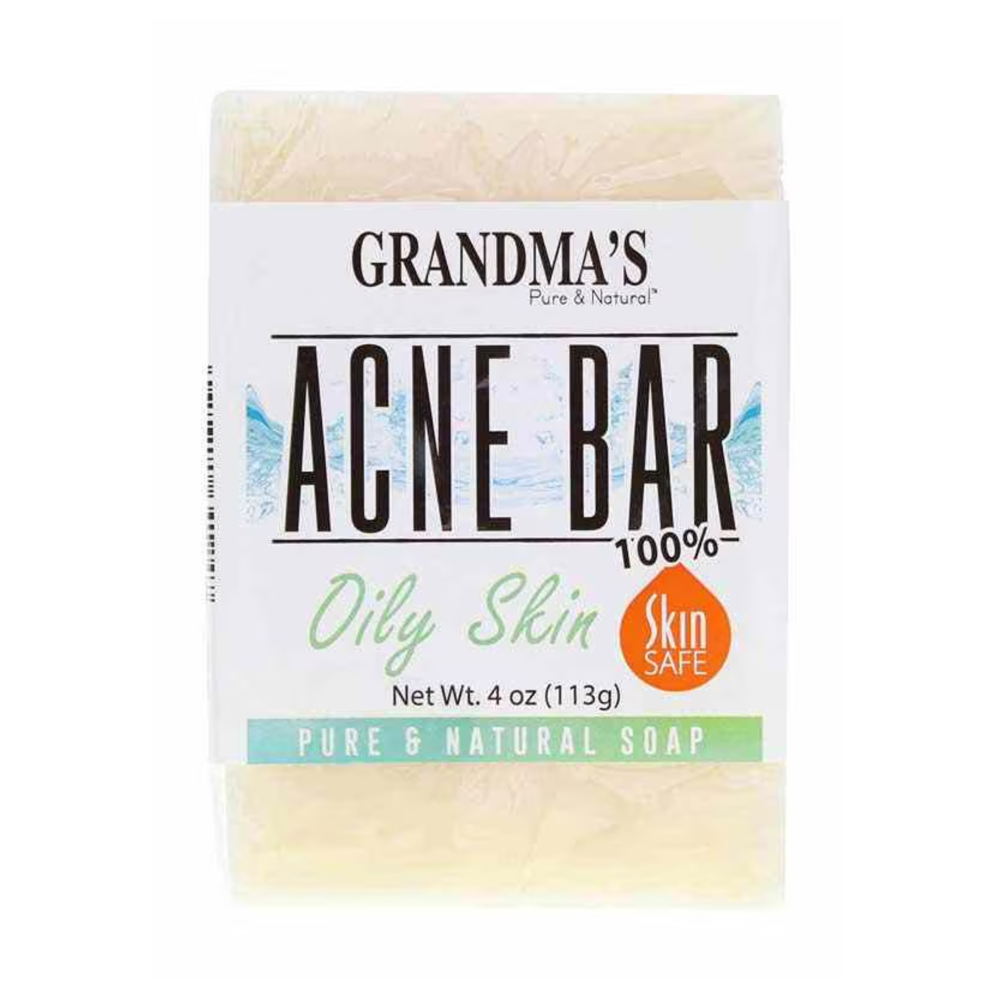 Remwood Products Co., Grandma's Acne Bar, Specially Formulated for Oily Skin, 4 oz Bar