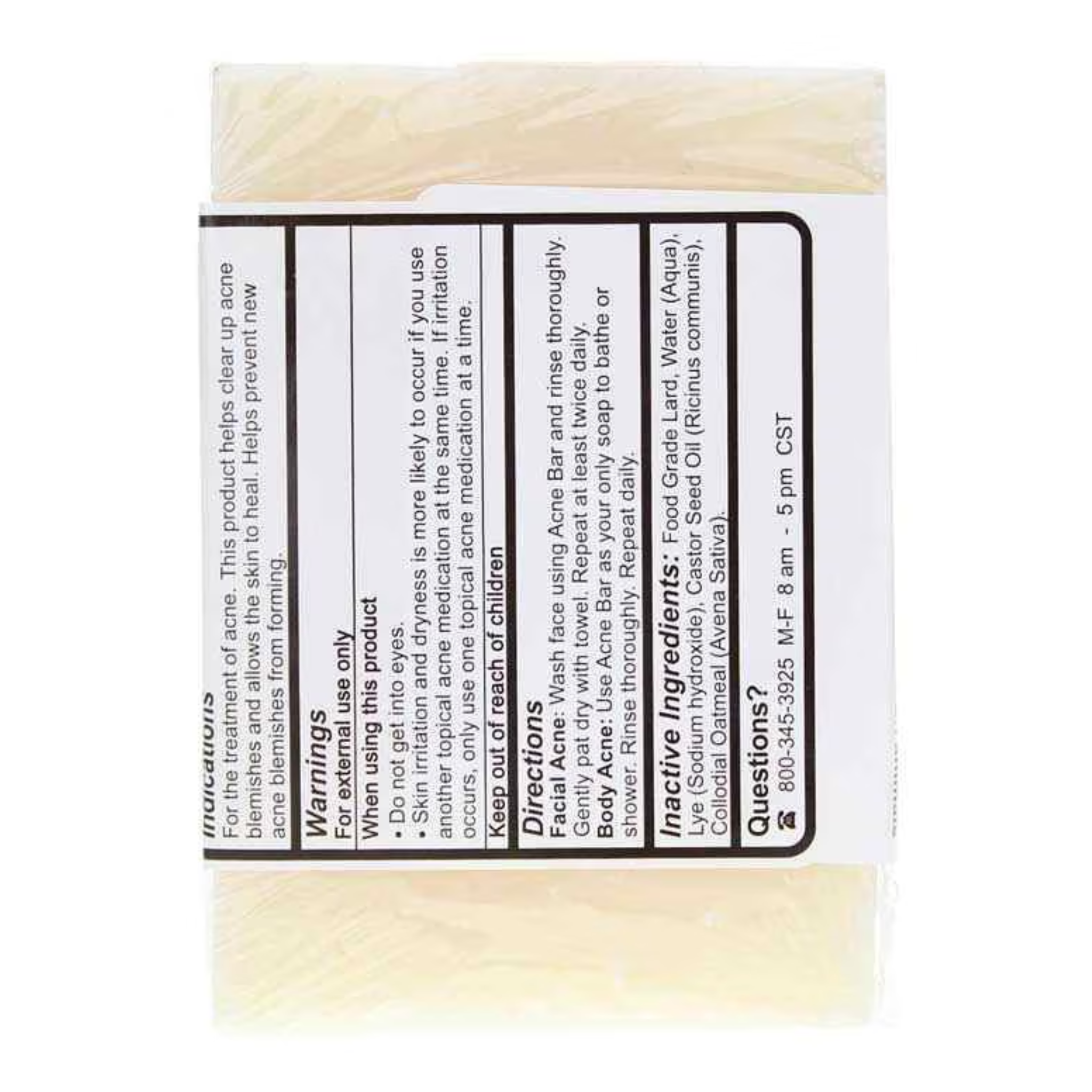 Remwood Products Co., Grandma's Acne Bar, Specially Formulated for Oily Skin, 4 oz Bar