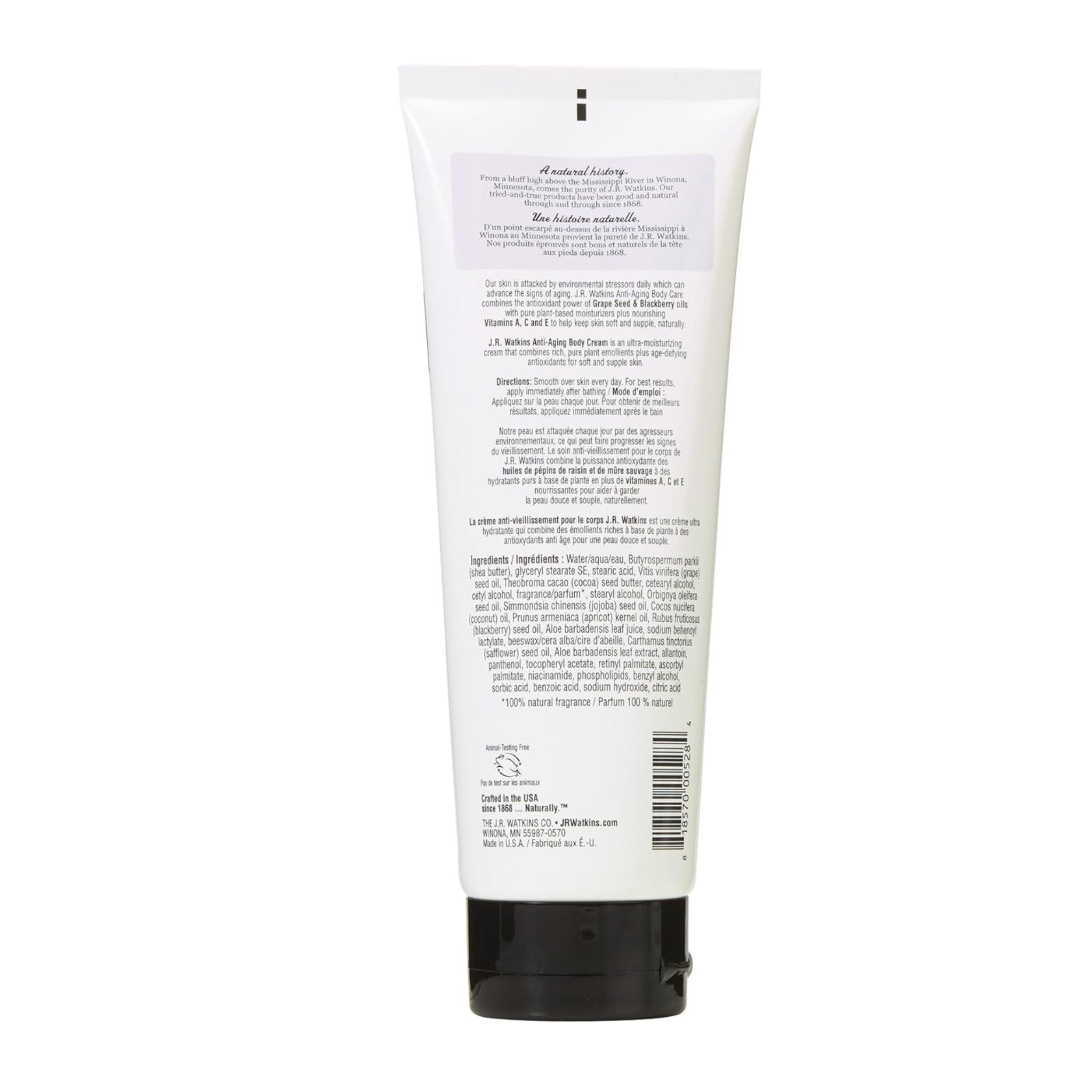 J.R Watkins, Anti-Aging Body Cream, Nourishing Moisturizer for Firm and Smooth Skin, 8 oz - Pharmaful