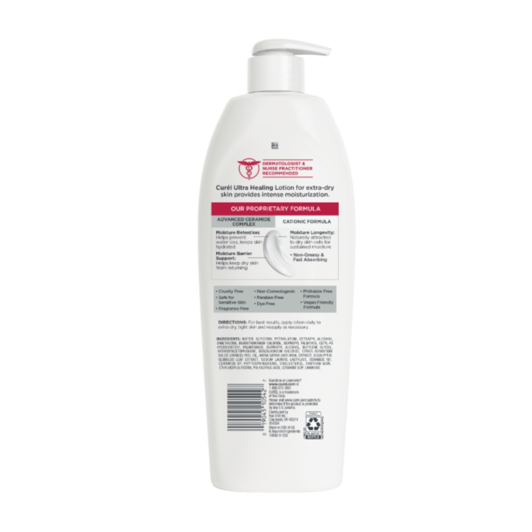 Curél®, Ultra Healing Intensive Lotion, Fragrance-Free, Extra-Dry & Sensitive Skin, 13 oz - Pharmaful