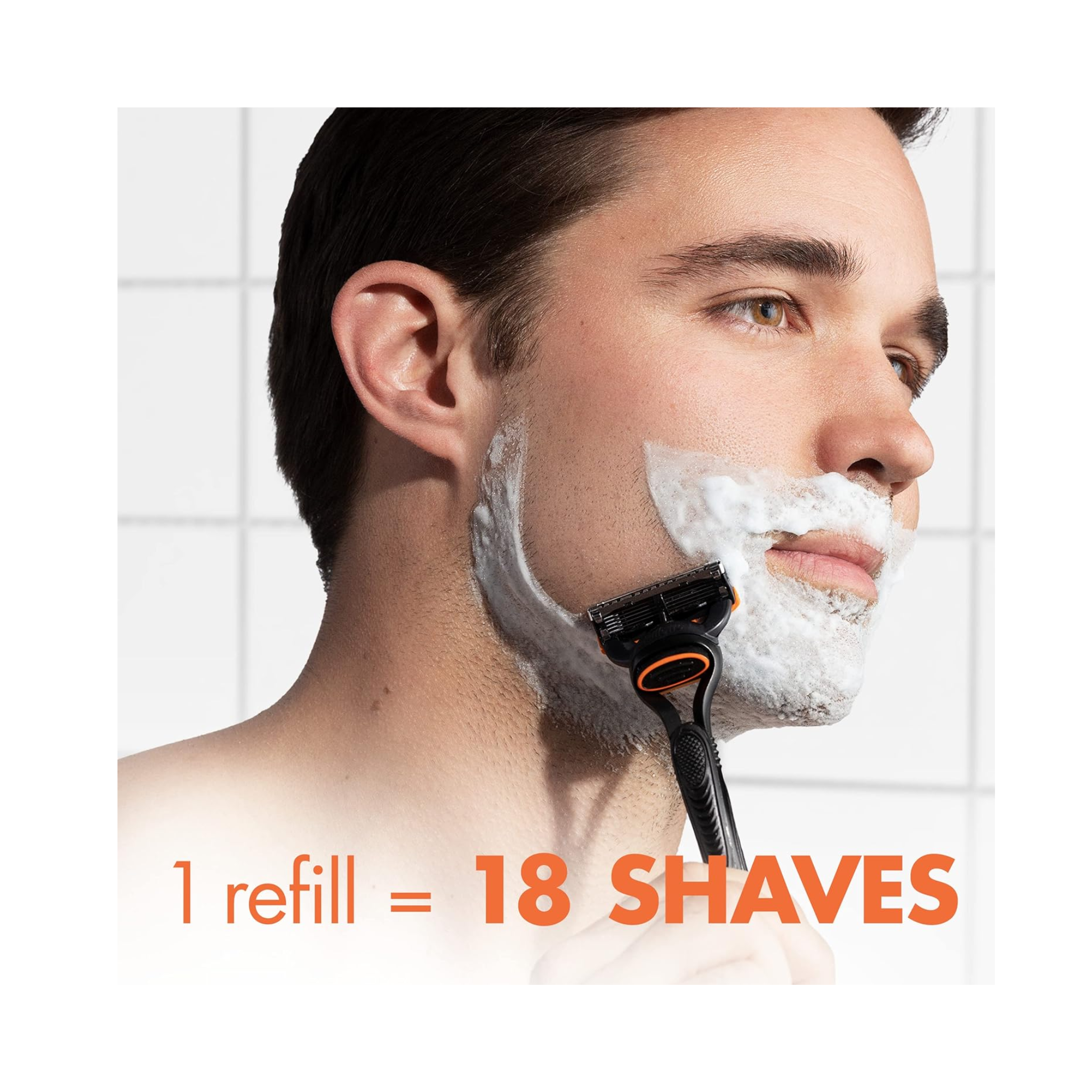 Gillette, Fusion5 Men's Razor with 2 Blade Refills, Smooth and Precise Shaving