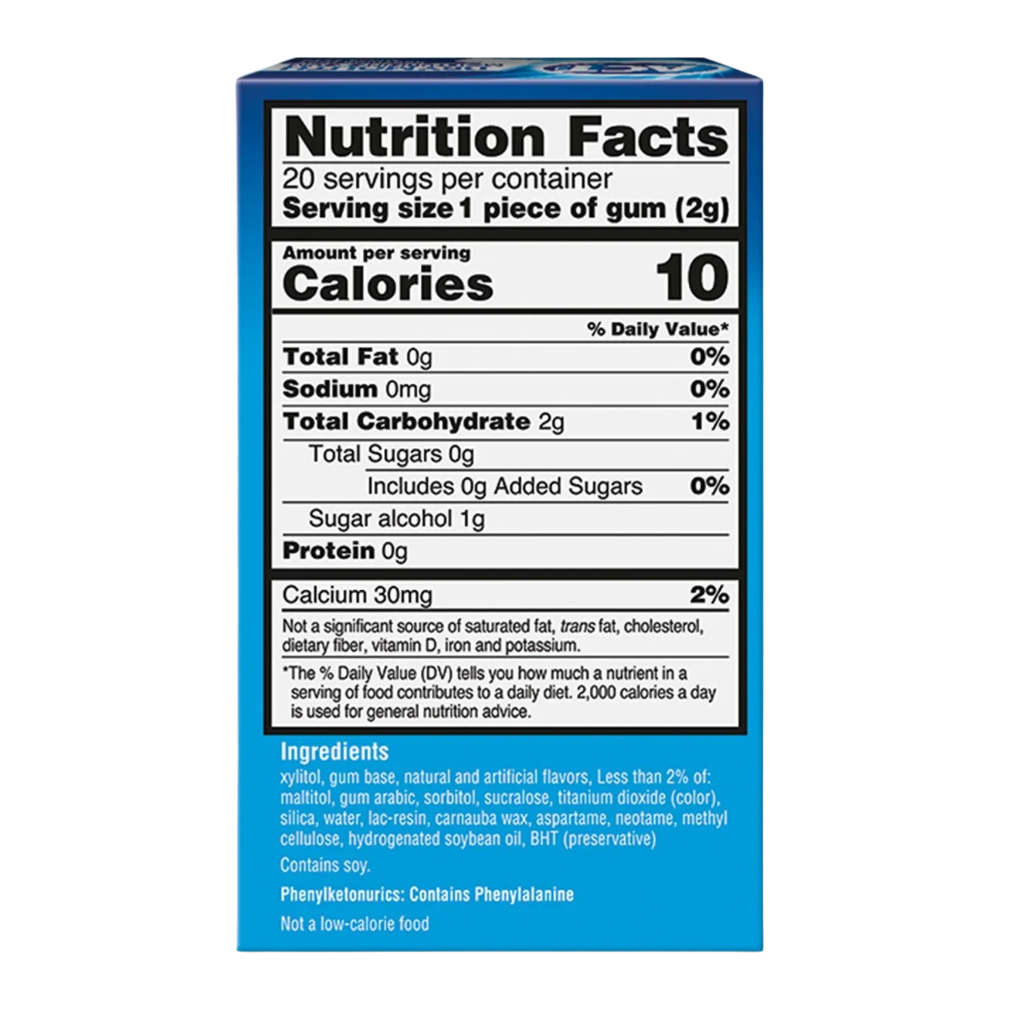 ACT, Dry Mouth Moisturizing Gum with Xylitol, Refreshing Soothing Mint Flavor, 20 ct