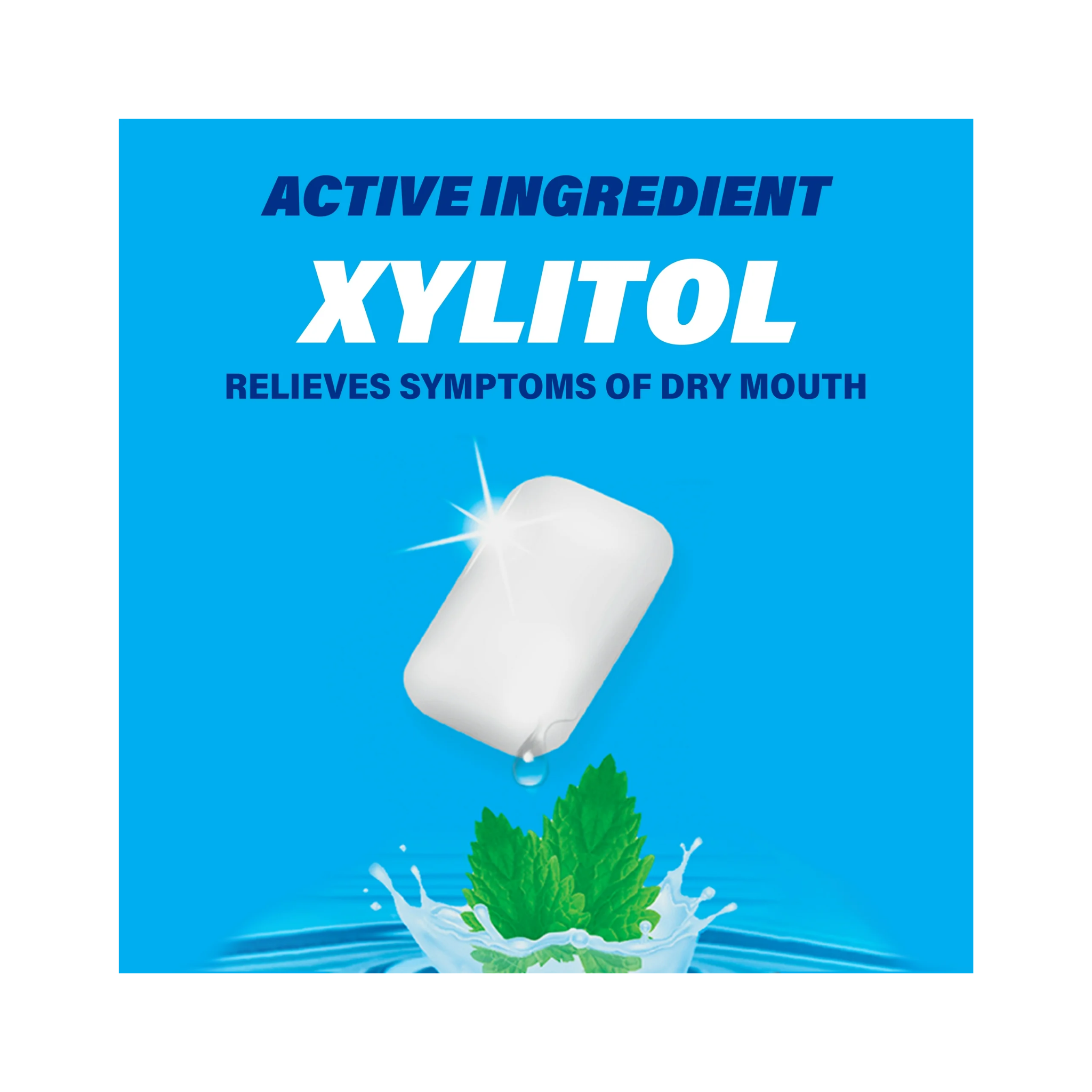 ACT, Dry Mouth Moisturizing Gum with Xylitol, Refreshing Soothing Mint Flavor, 20 ct