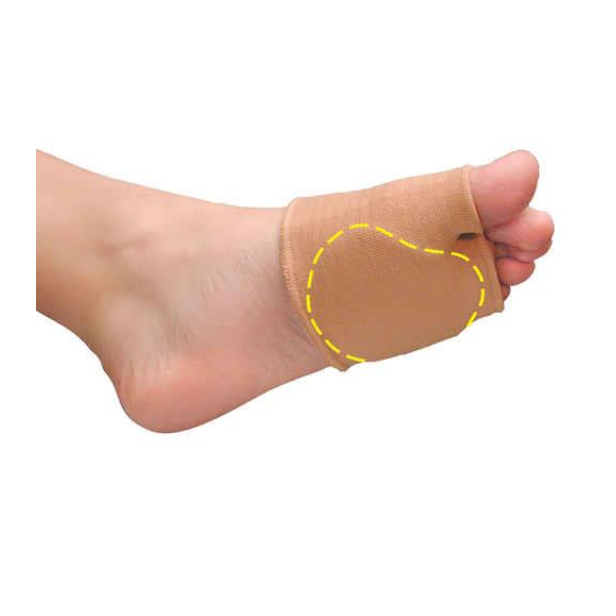 PediFix, Visco-Gel Ball-of-Foot Protection Metatarsal Sleeve, Cushioned Support for Comfort, Small Left, 1 Pack - Pharmaful