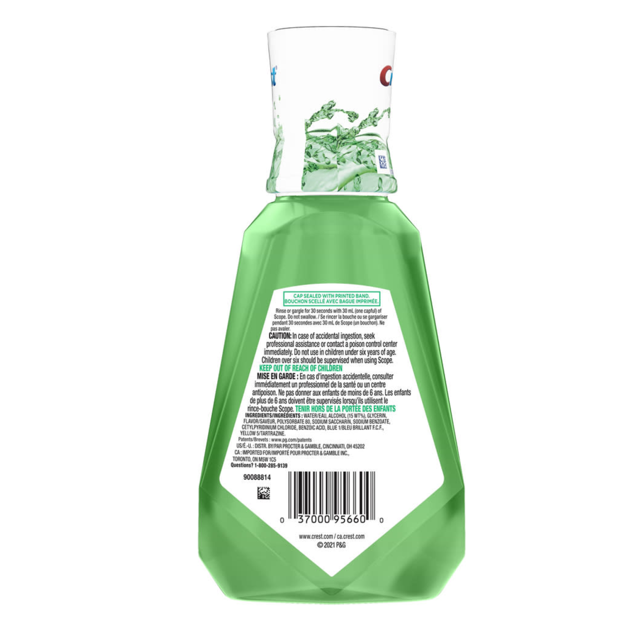 Crest, Scope Classic Mouthwash, Original Mint Flavor for Clean and Fresh Breath, 8.4 fl oz