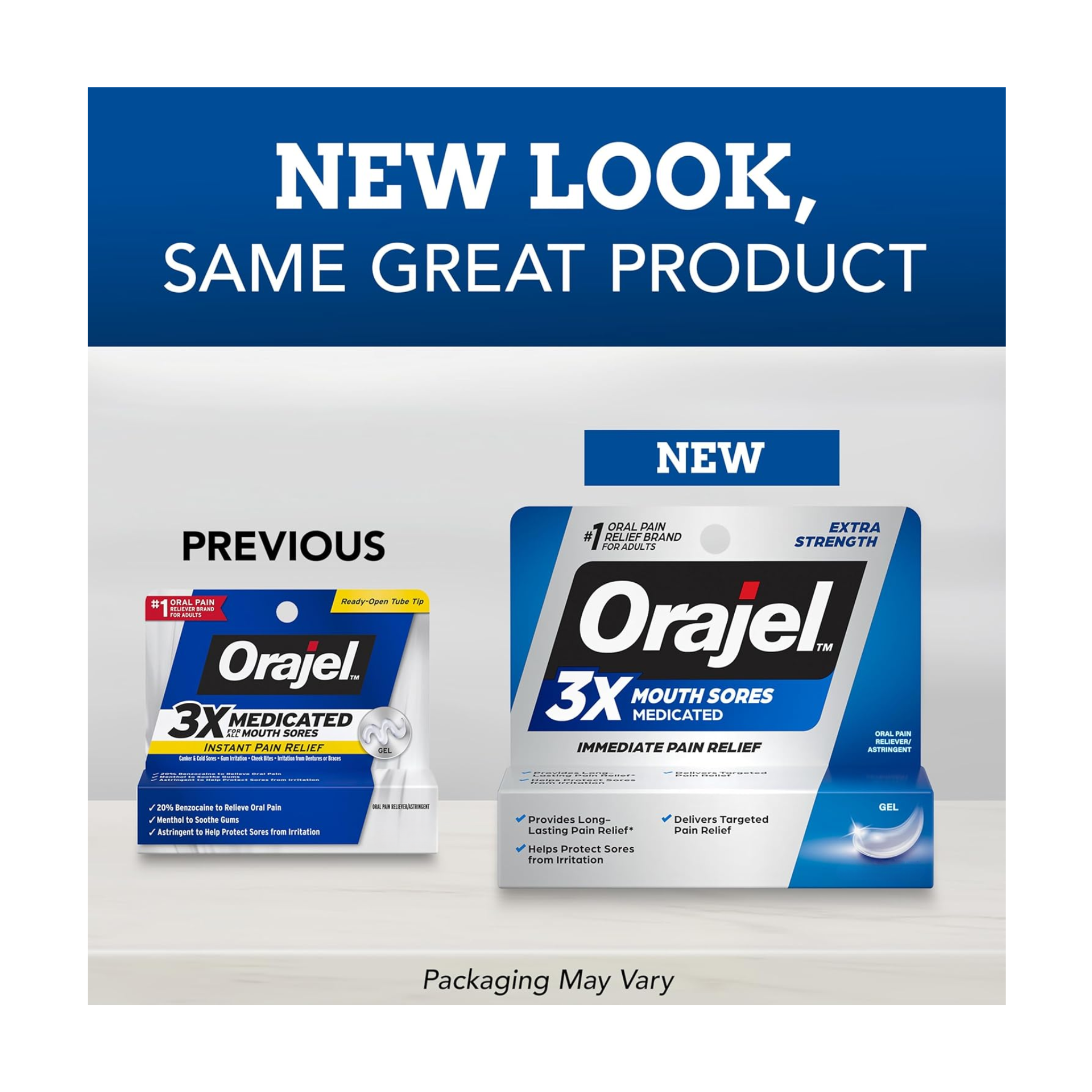 Orajel, Maximum Strength Instant Pain Relief, Fast-Acting Oral Pain Gel, 0.18 oz
