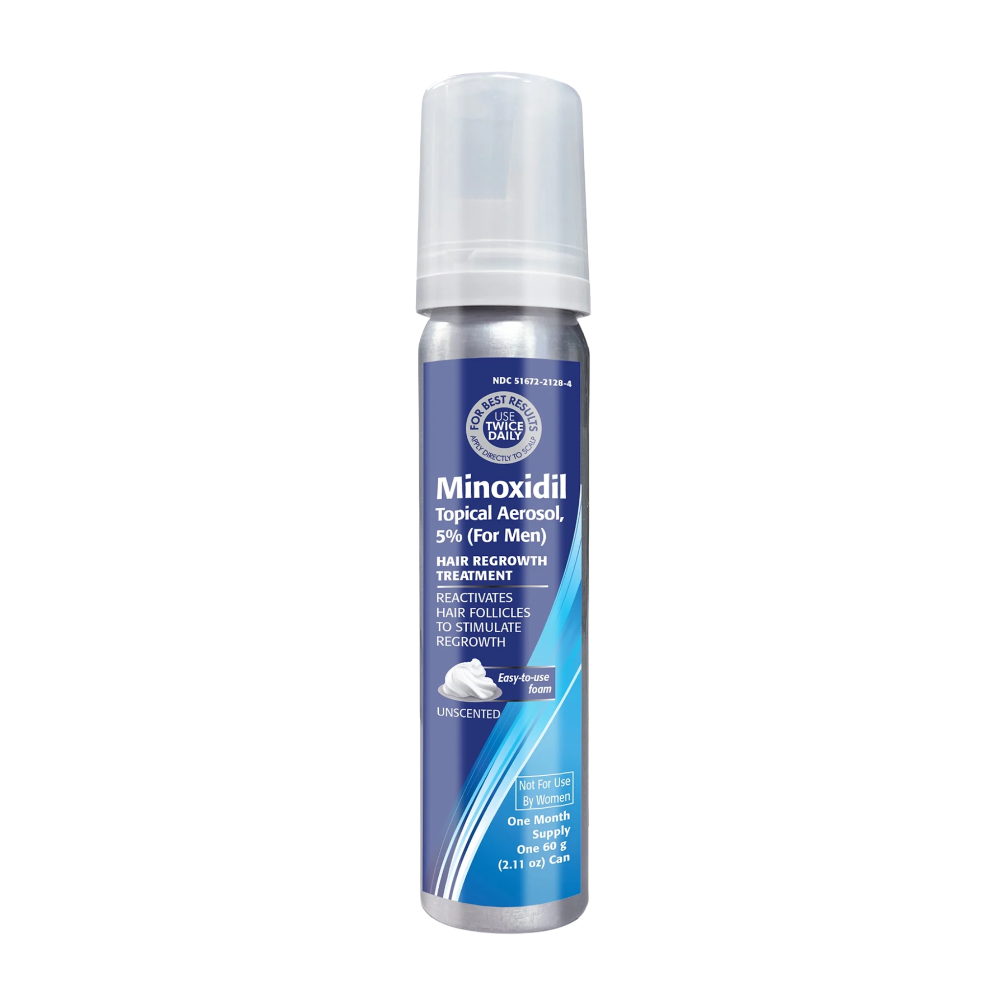 Taro, Minoxidil Topical Aerosol Foam, 5% Hair Regrowth Treatment for Men, Clinically Proven Formula, 2.11 oz