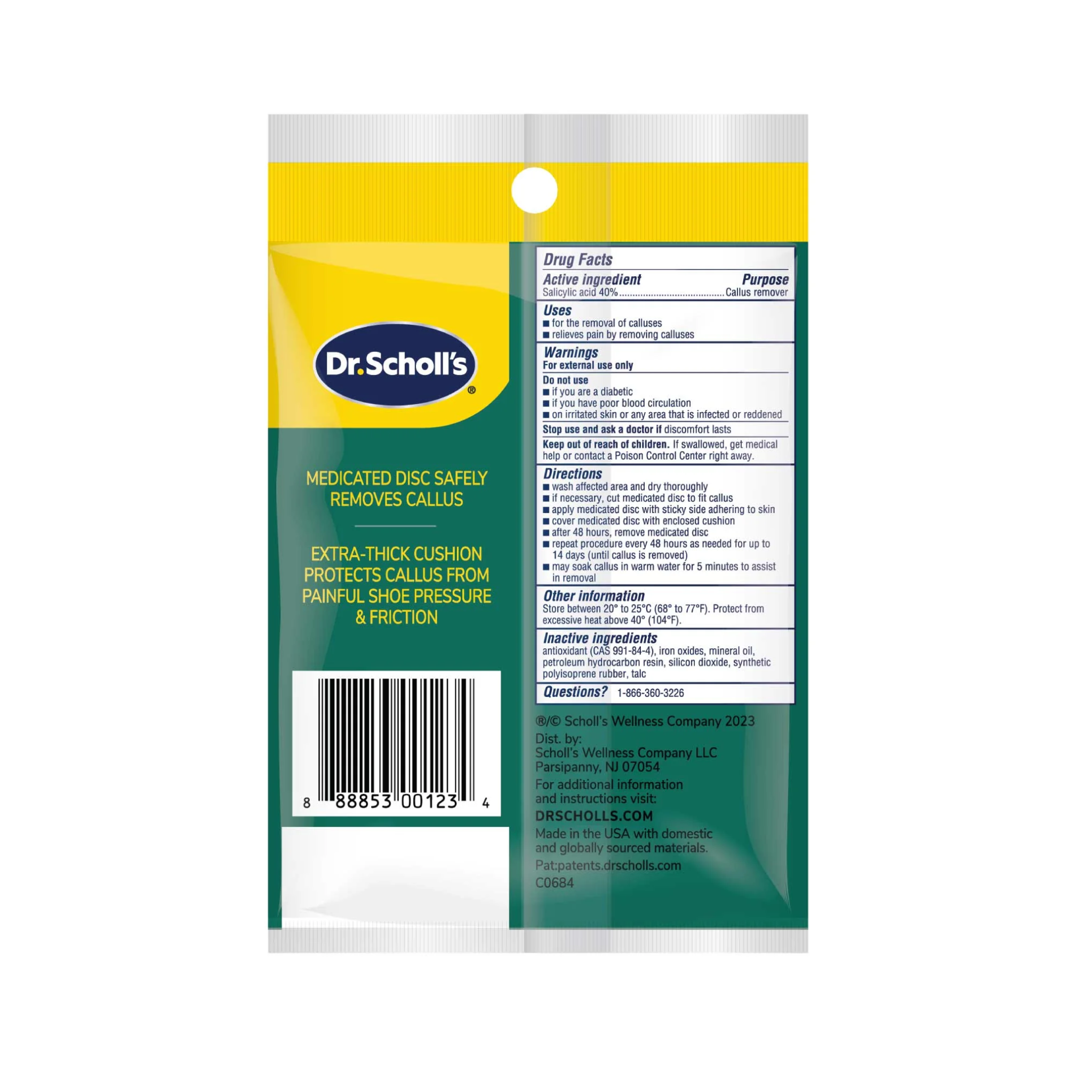 Dr. Scholl's, Extra Callus Removers, Extra-Thick Pads for Maximum Cushioning, 4 Count