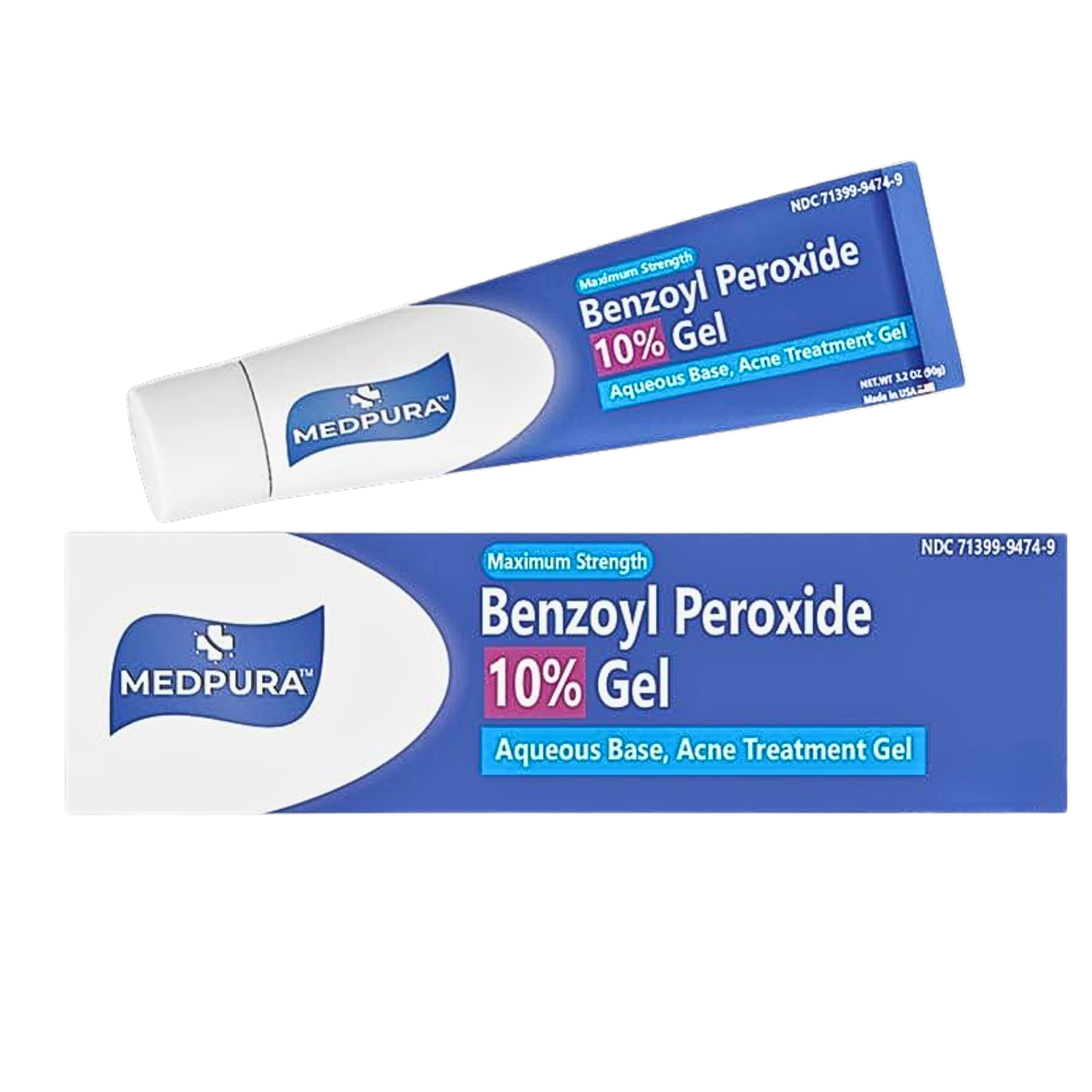Benzoyl Peroxide, 5% Acne Treatment Gel, Effective Acne Solution for Clear Skin, 1.5 oz (42.5 gm) - Pharmaful