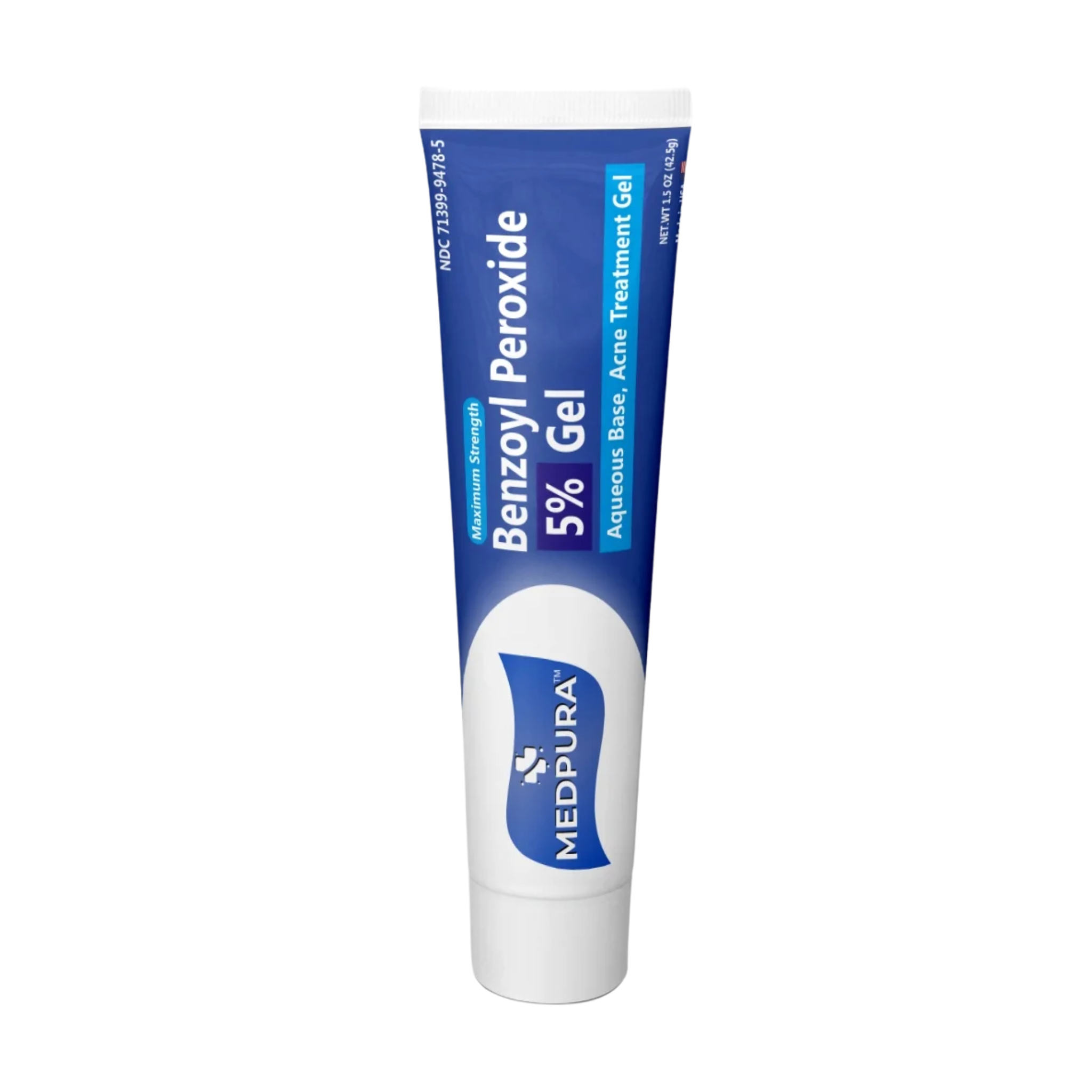 Benzoyl Peroxide, 5% Acne Treatment Gel, Effective Acne Solution for Clear Skin, 1.5 oz (42.5 gm) - Pharmaful