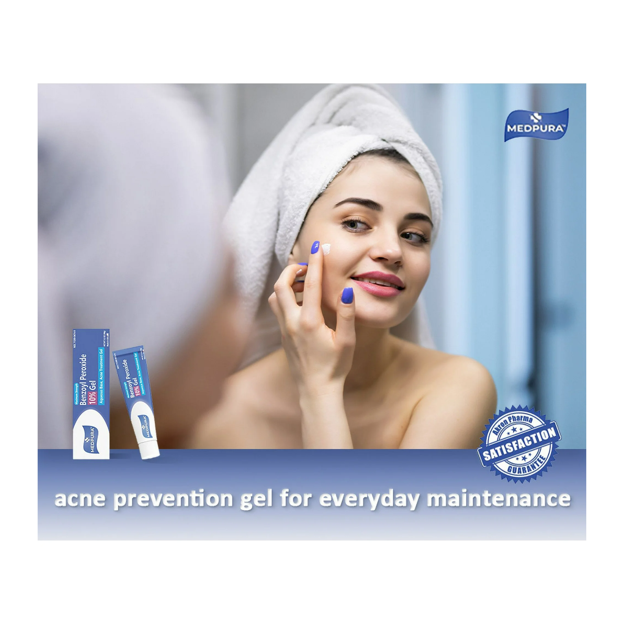 Benzoyl Peroxide, 5% Acne Treatment Gel, Effective Acne Solution for Clear Skin, 1.5 oz (42.5 gm) - Pharmaful
