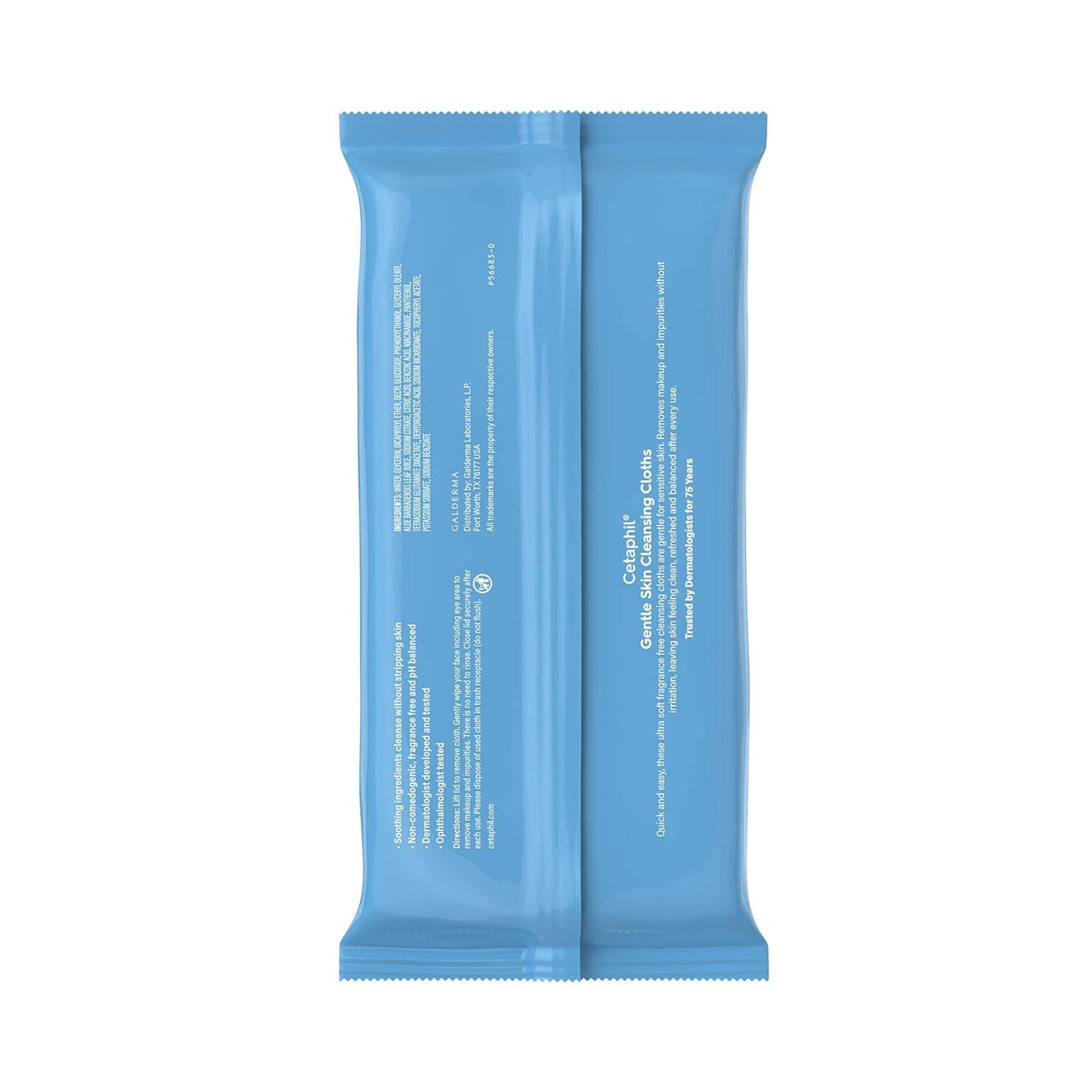 Cetaphil, Gentle Skin Cleansing Cloths, On-the-Go Cleansing Wipes, 25 ct