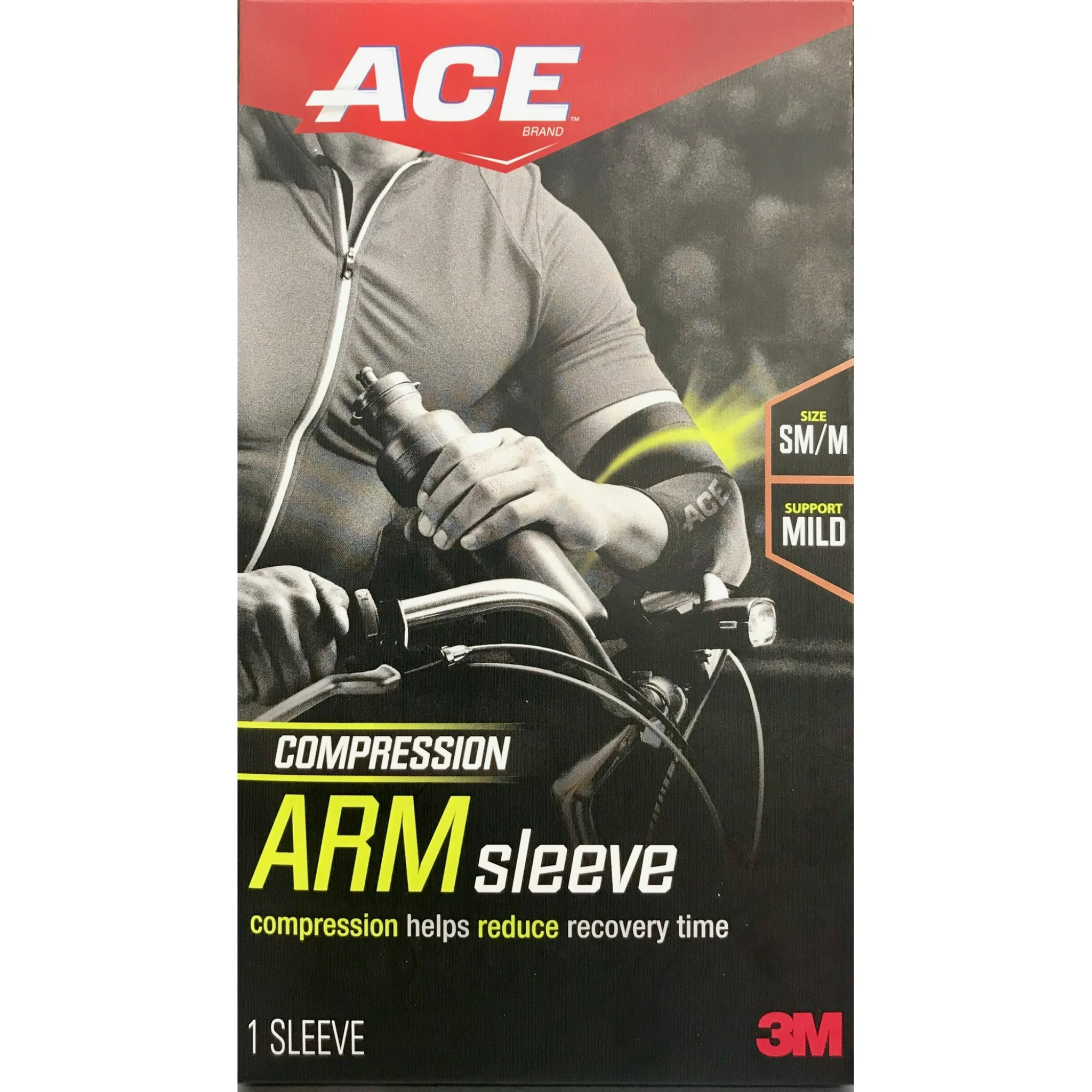 ACE, Compression Arm Sleeve for Support and Relief, Comfortable Fit for Injury Prevention, S/M