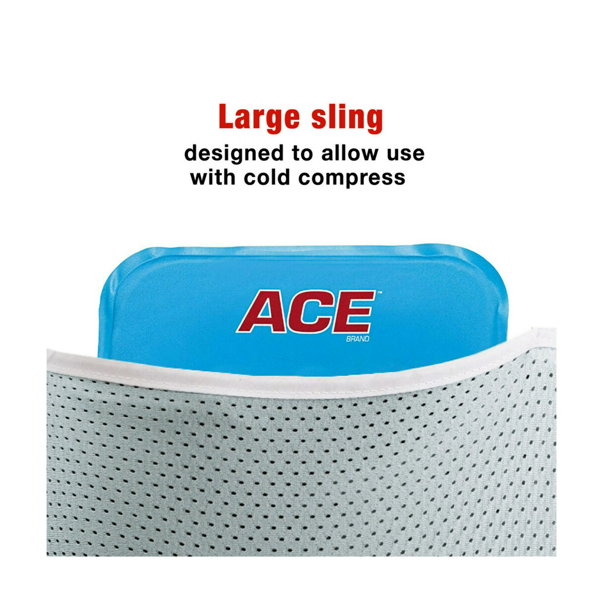 ACE, Adjustable Arm Sling, Support for Arm & Shoulder Stability, Gray, 1-Pack