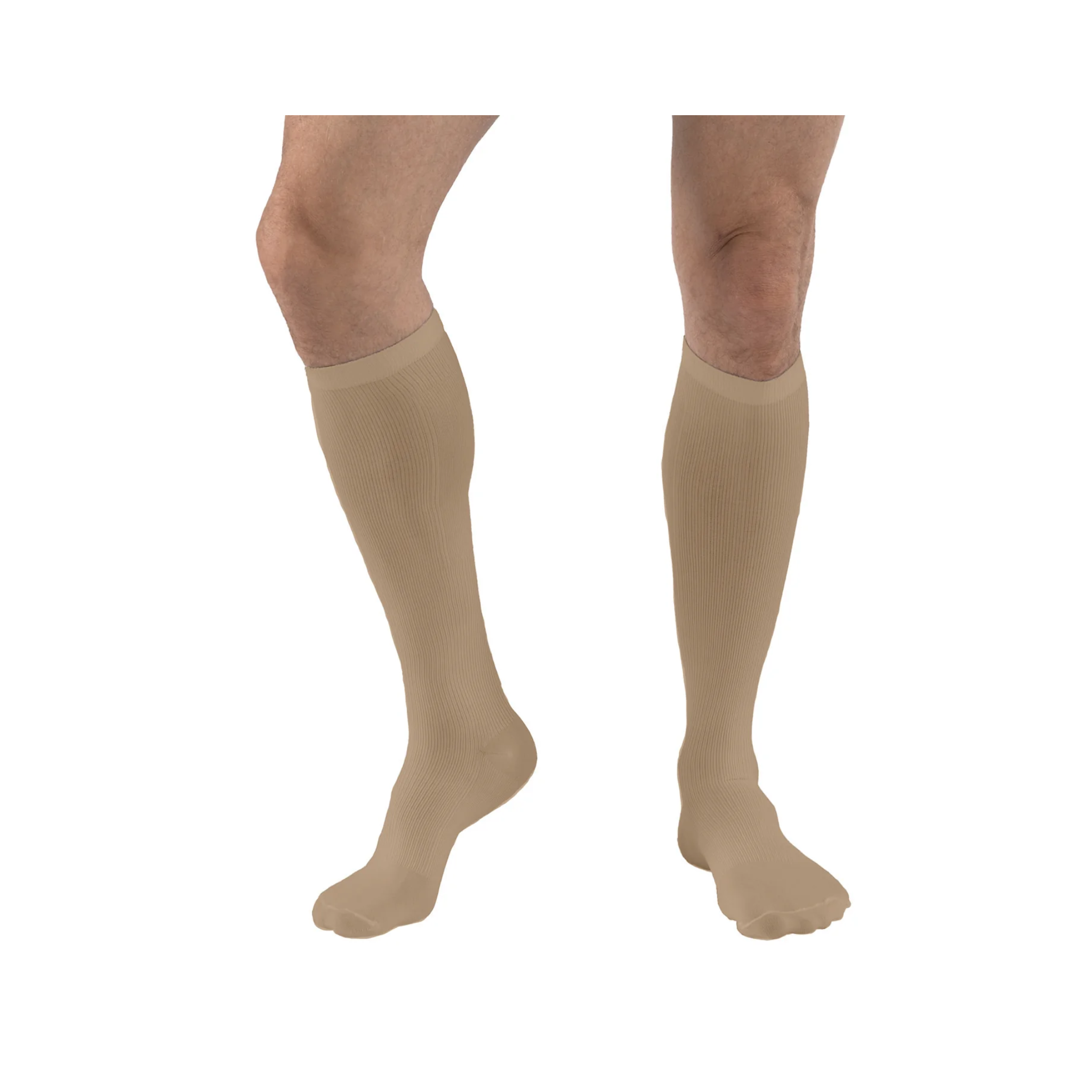 Activa, Men's Dress Compression Socks, 15-20 mmHg, Therapeutic Support, Tan, Large