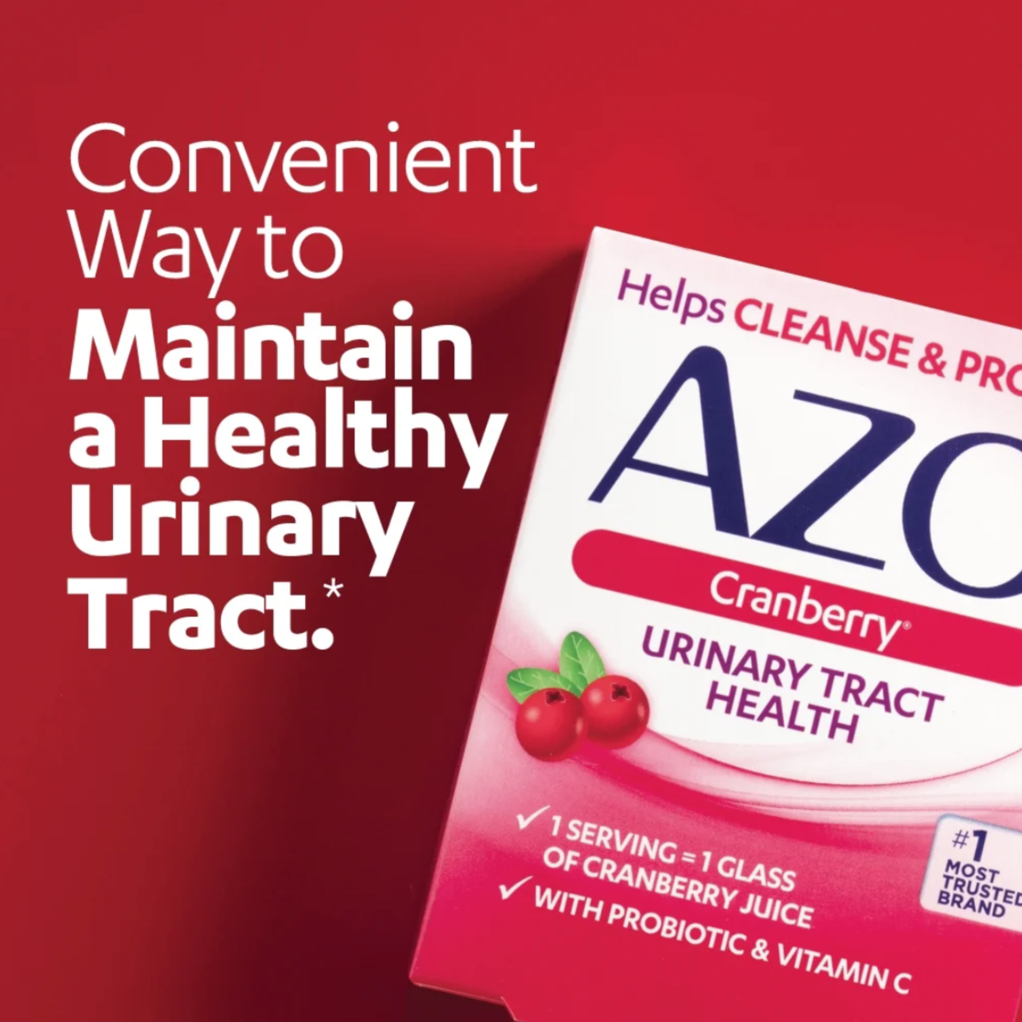 AZO Cranberry for Urinary Tract Health to Cleanse & Protect, 50 ct - Pharmaful