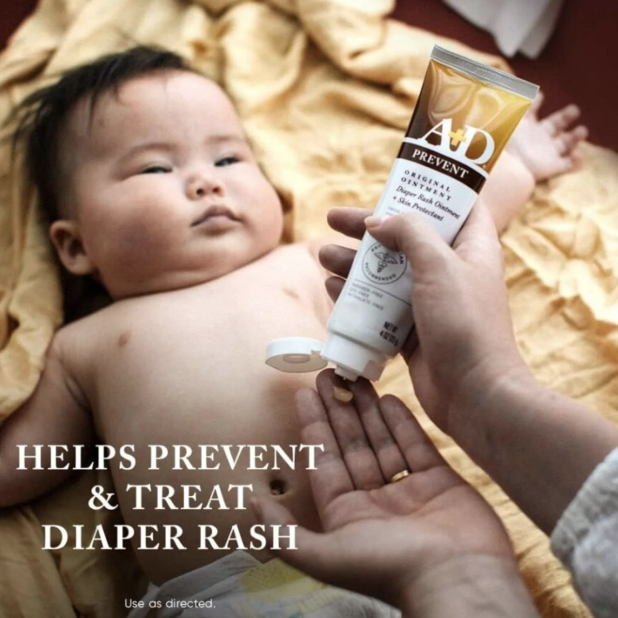 A+D Original Diaper Rash Ointment, Baby Skin Moisturizer, 1.5 Oz Tube