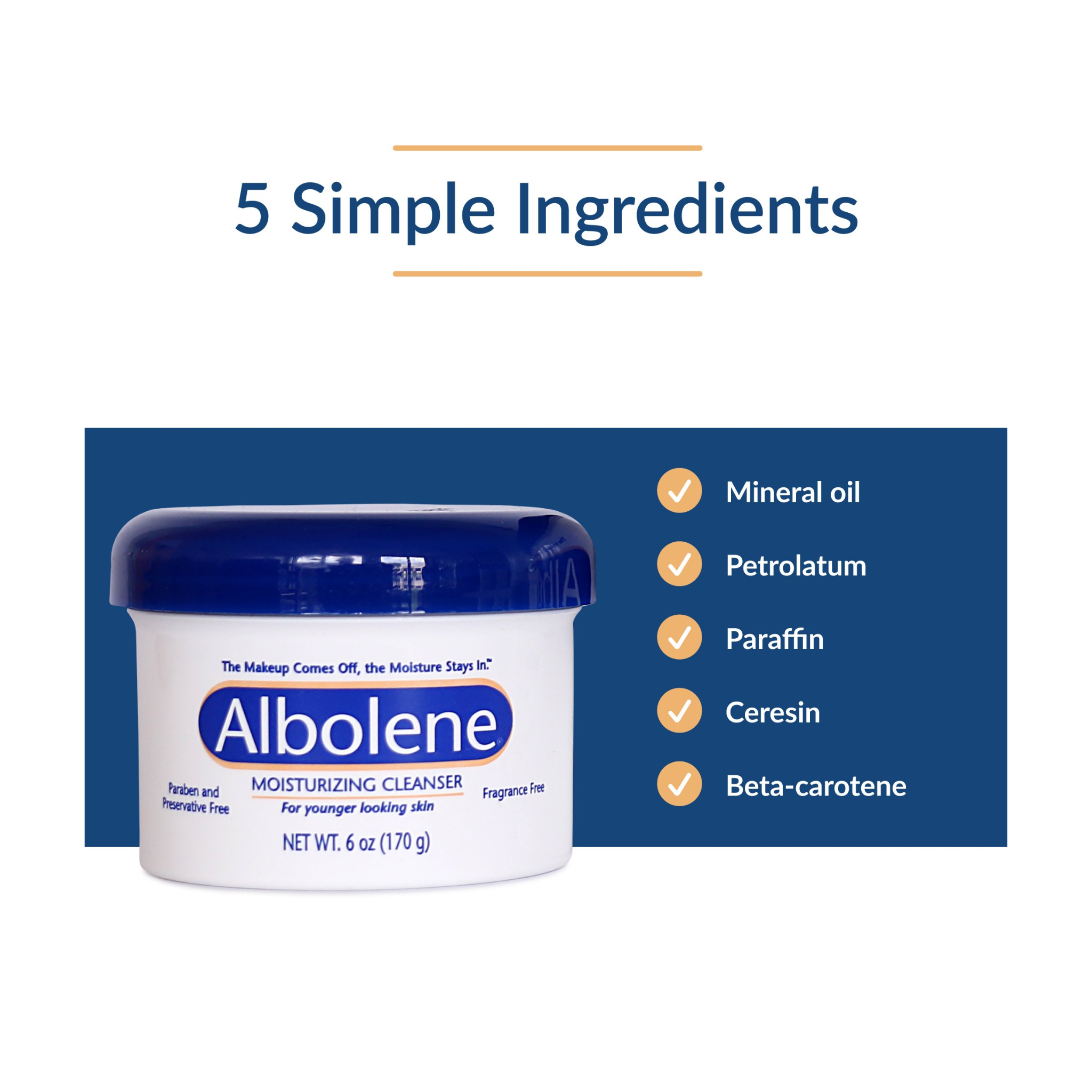 Albolene, Moisturizing Cleanser, Gentle Makeup Remover, 6 oz