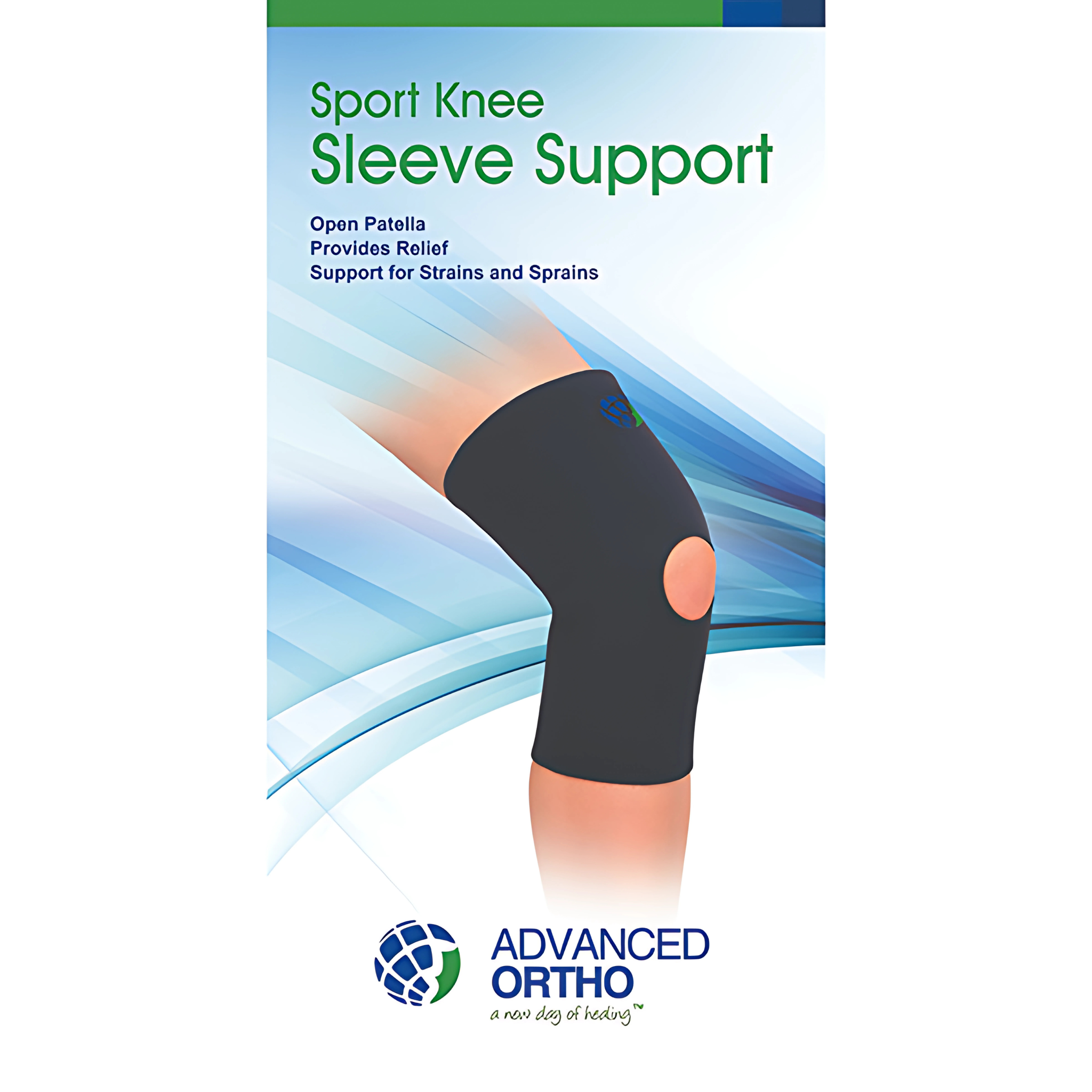 Advanced Orthopaedics, Sport Knee Sleeve Support, Comfortable Compression for Enhanced Mobility, Large