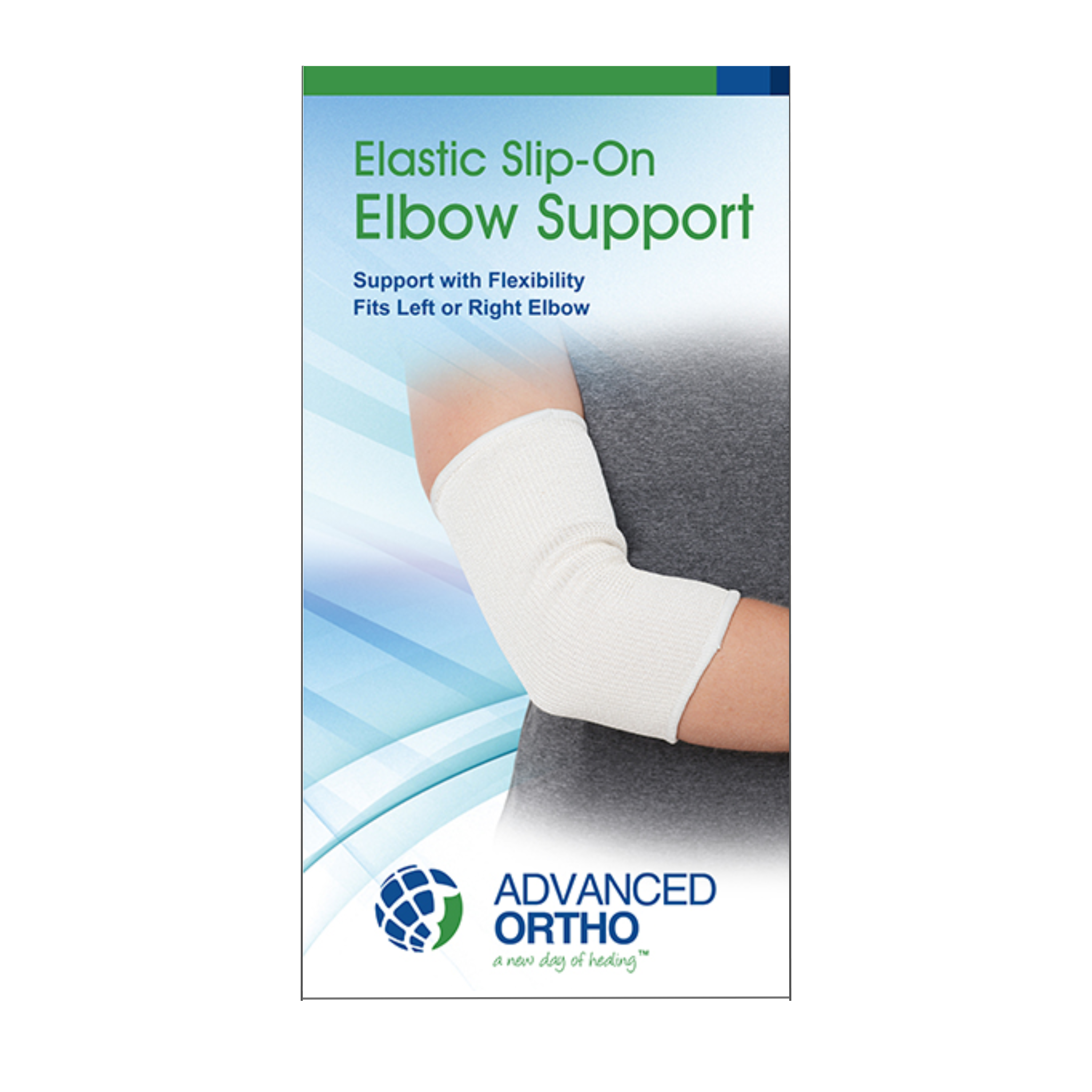 Advanced Orthopaedics, Elastic Slip-On Elbow Support, Medium, Compression Sleeve for Stability & Comfort
