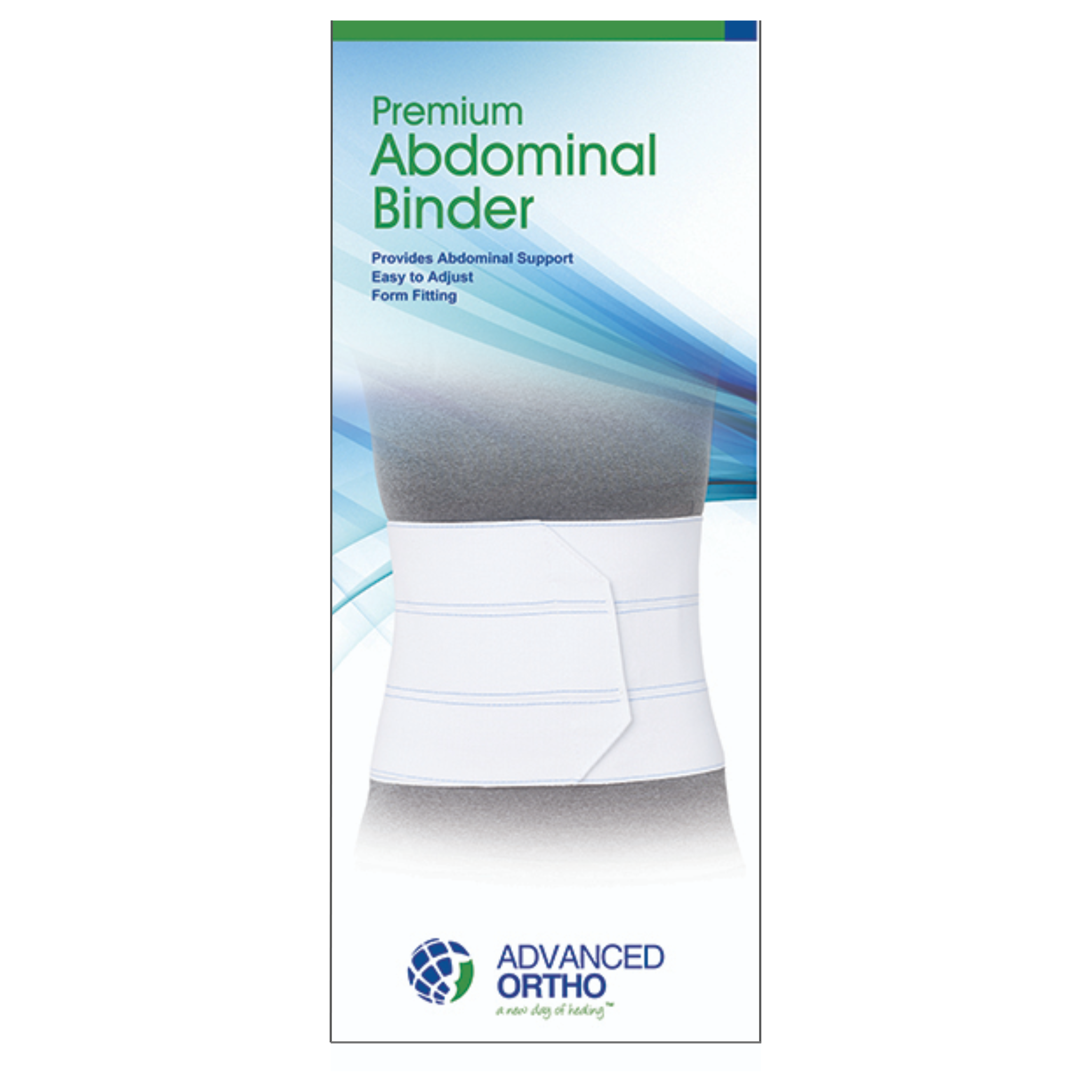 Advanced Orthopaedics, Abdominal Binder, 3-Panel Adjustable Support, Large/Extra Large, 45" - 62" Waist