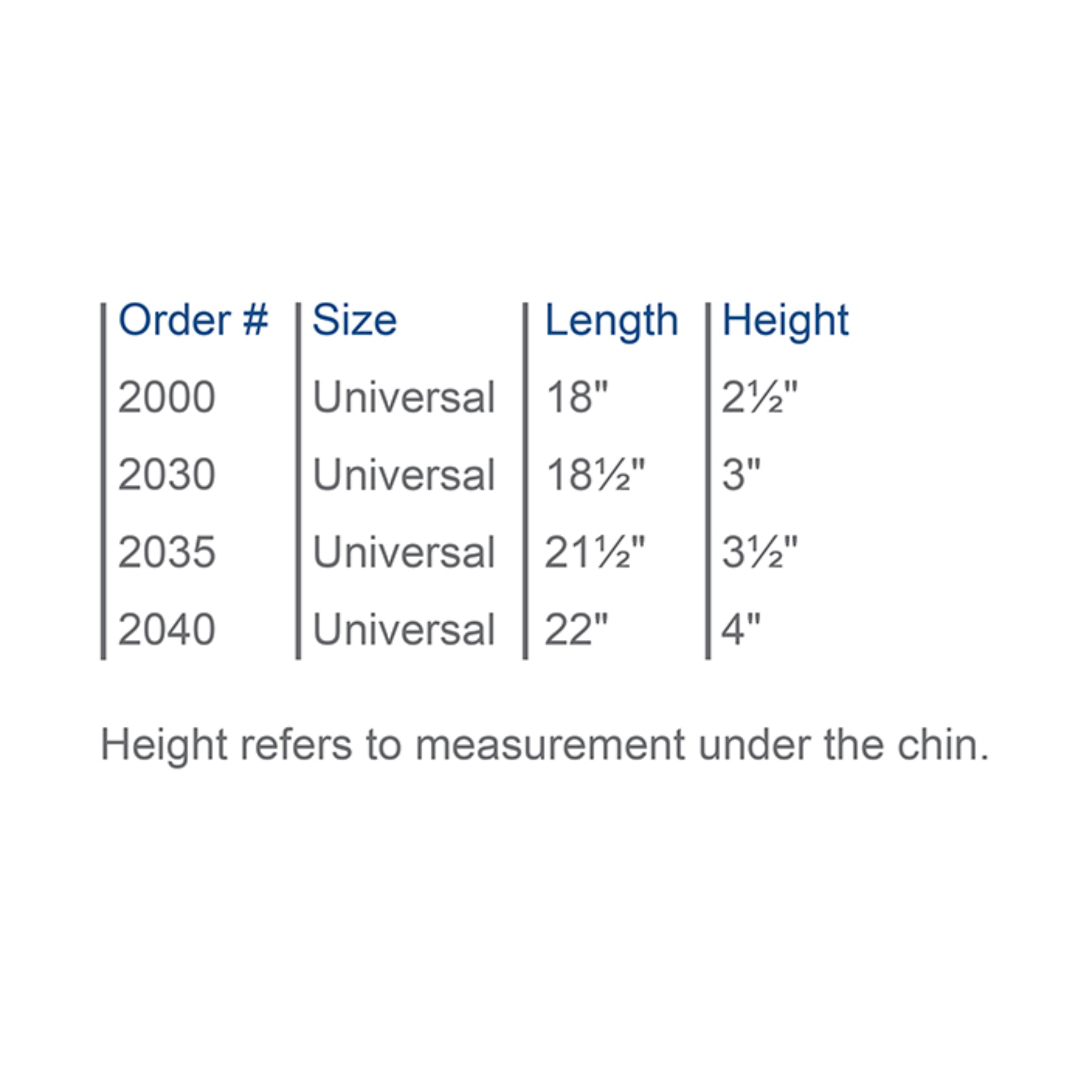 Advanced Orthopaedics, Universal Cervical Collar, 3 Inch, Adjustable Neck Support for Stability & Comfort