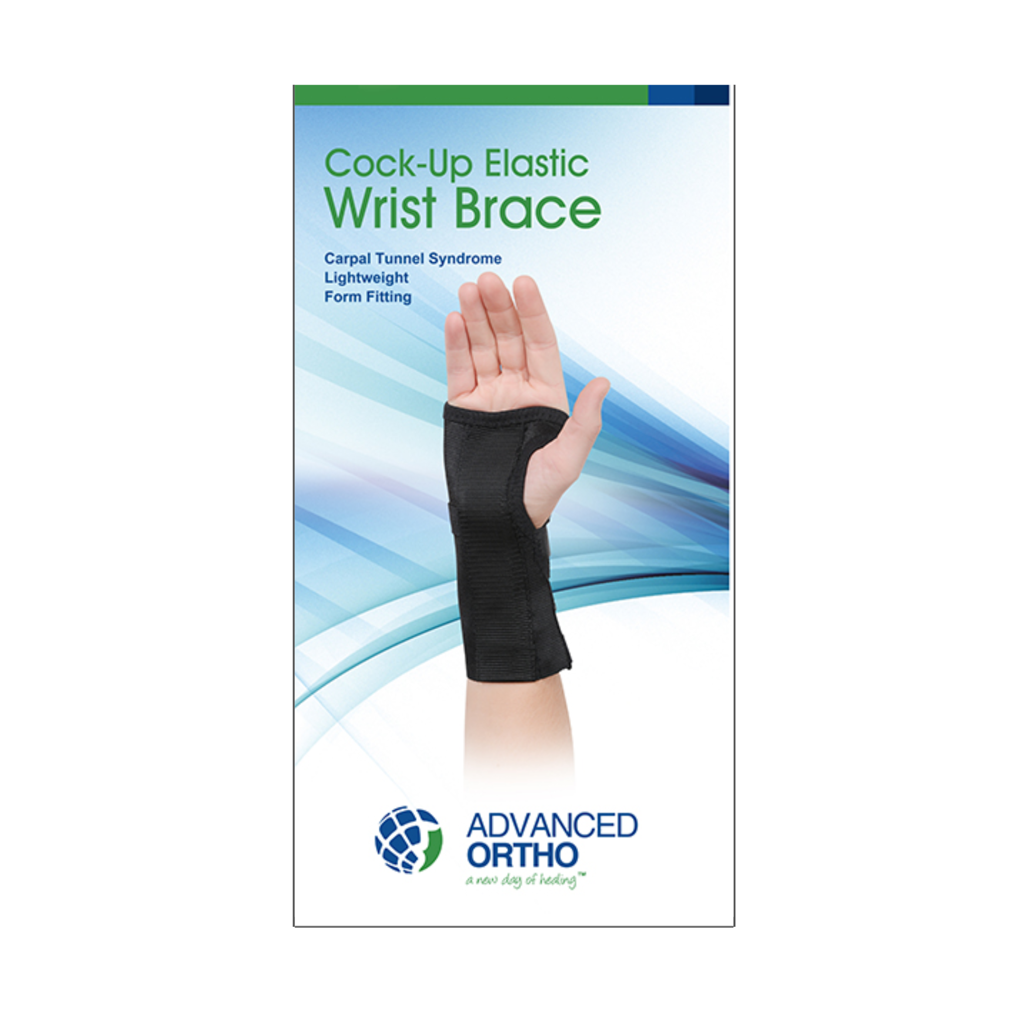 Advanced Orthopaedics, Cock-Up Elastic Wrist Brace, Left, Small, Support for Stability & Comfort