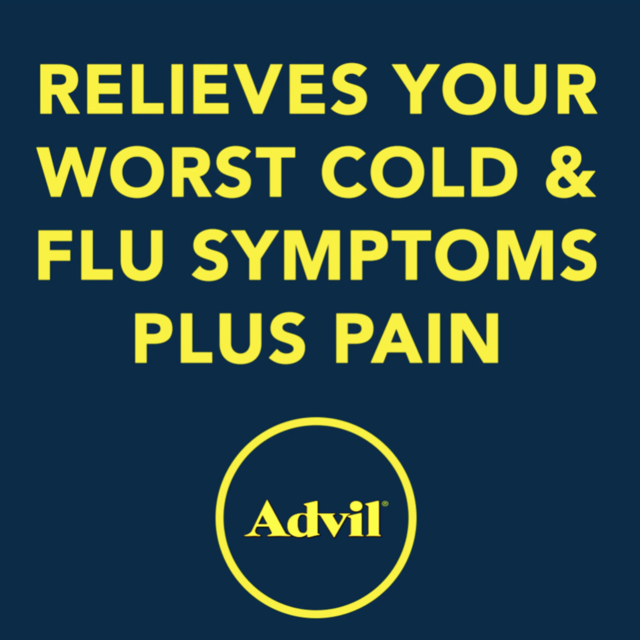Advil Multi-Symptom Cold and Flu Medicine Fever Reducer Coated Tablets, 20 Count - Pharmaful
