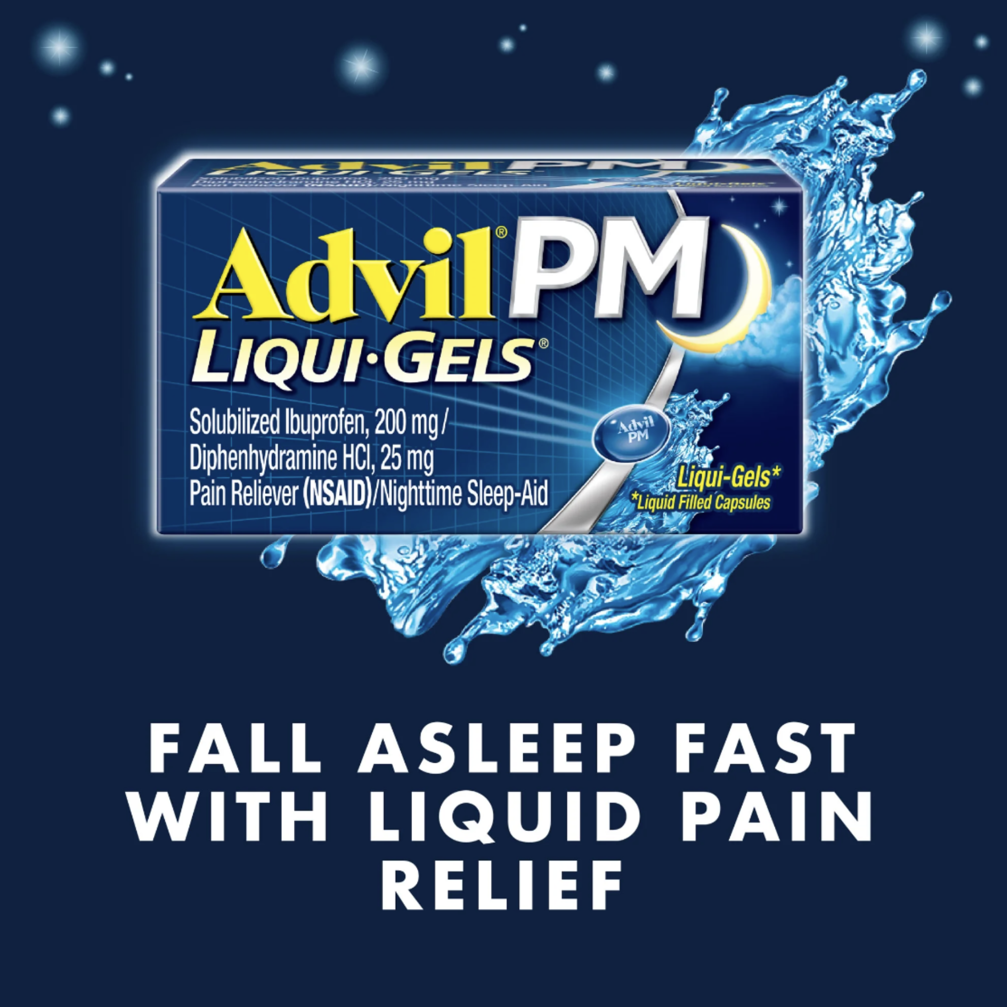 Advil PM, gel caps, 40 count - Pharmaful