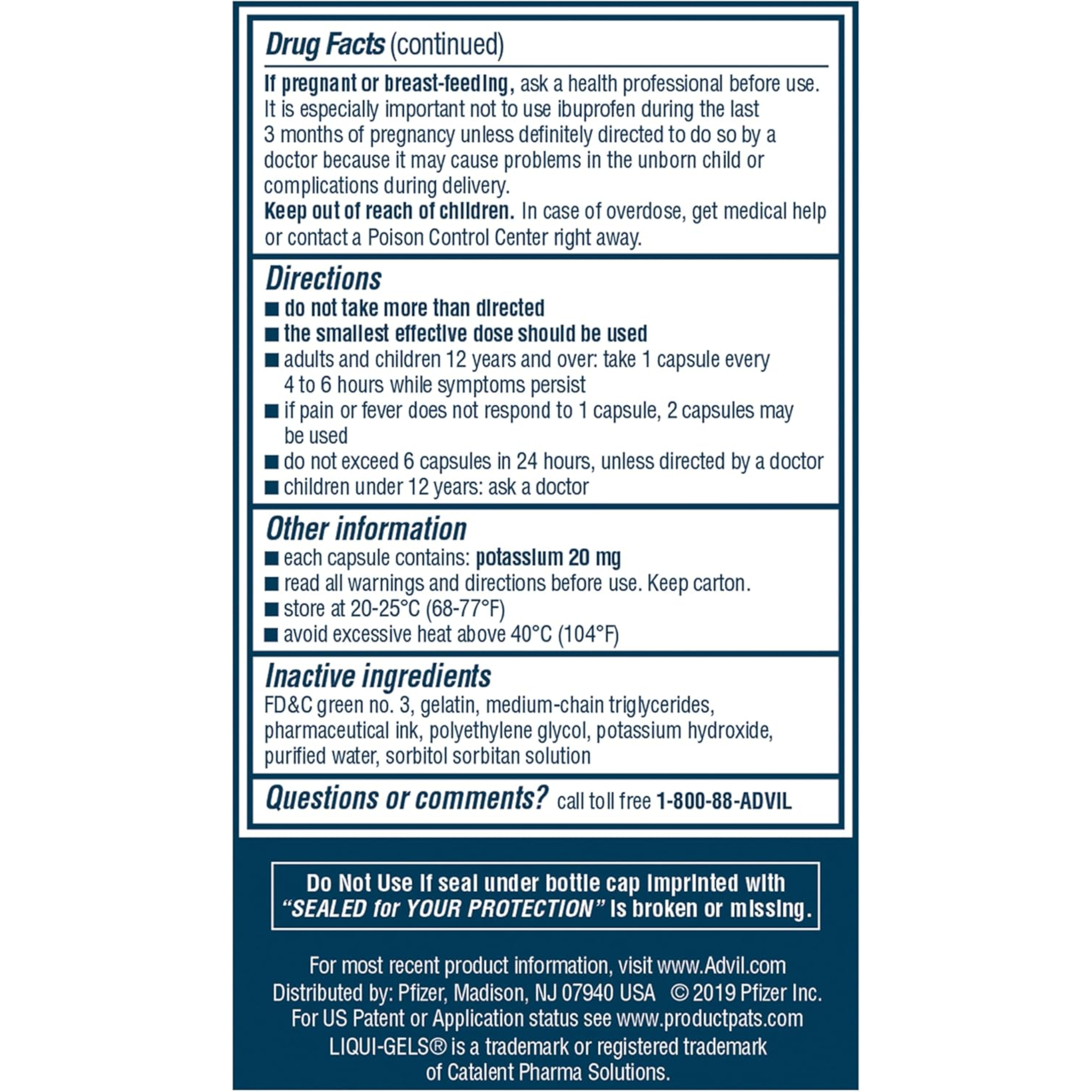 Advil, Liqui-Gels Minis Pain Reliever and Fever Reducer, Easy-to-Swallow Ibuprofen for Adult Pain Relief, 200 mg, 80 Liquid Filled Capsules