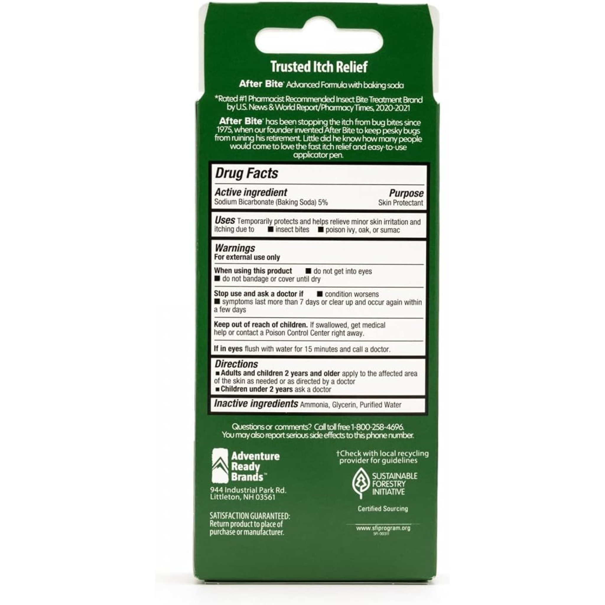After Bite, The Itch Eraser, Fast and Soothing Relief from Insect Bites & Stings, .5 fl oz - Pharmaful