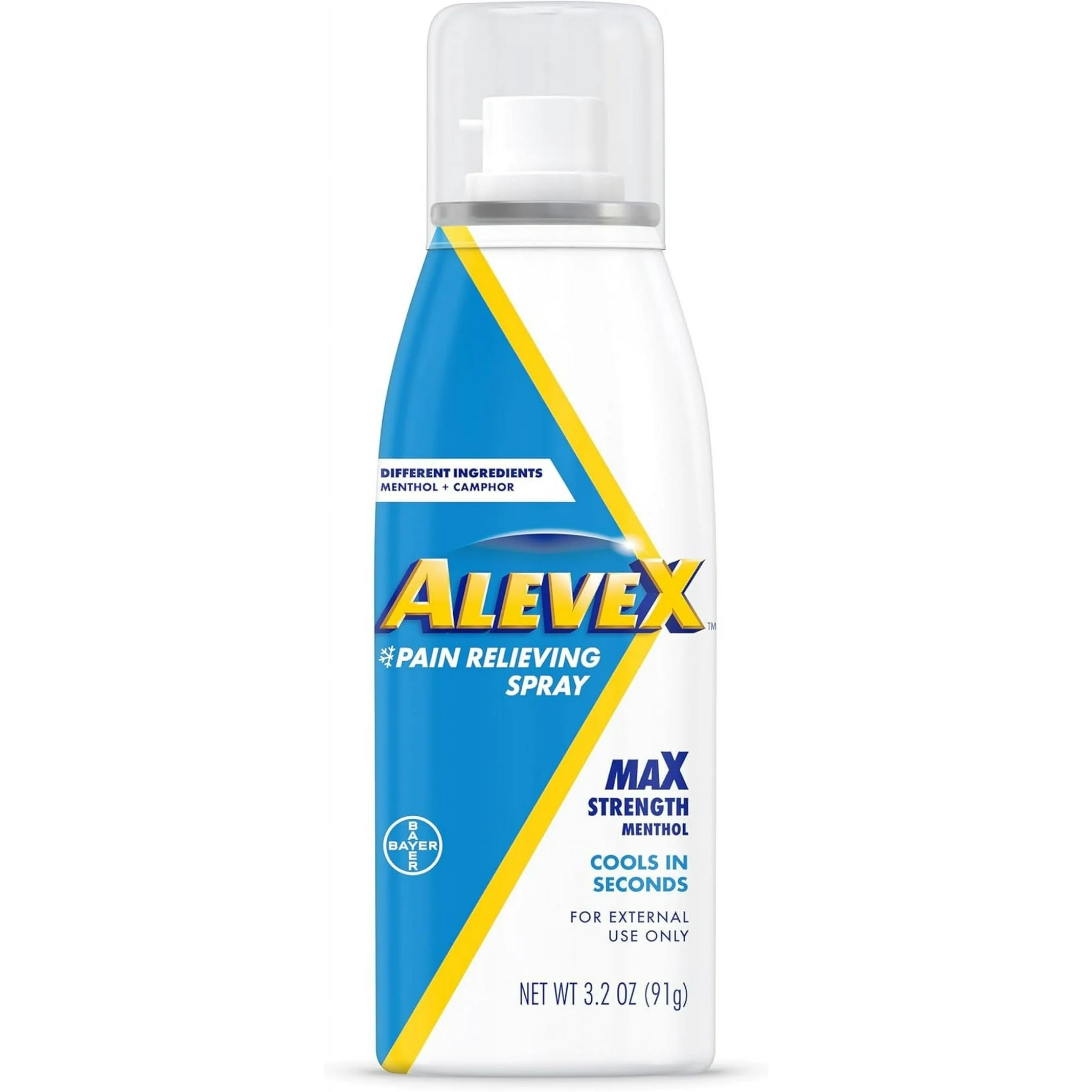 AleveX, Fast-Acting Pain Relieving Spray, Fast-Drying Formula for Targeted Pain Relief, 3.2 oz Spray