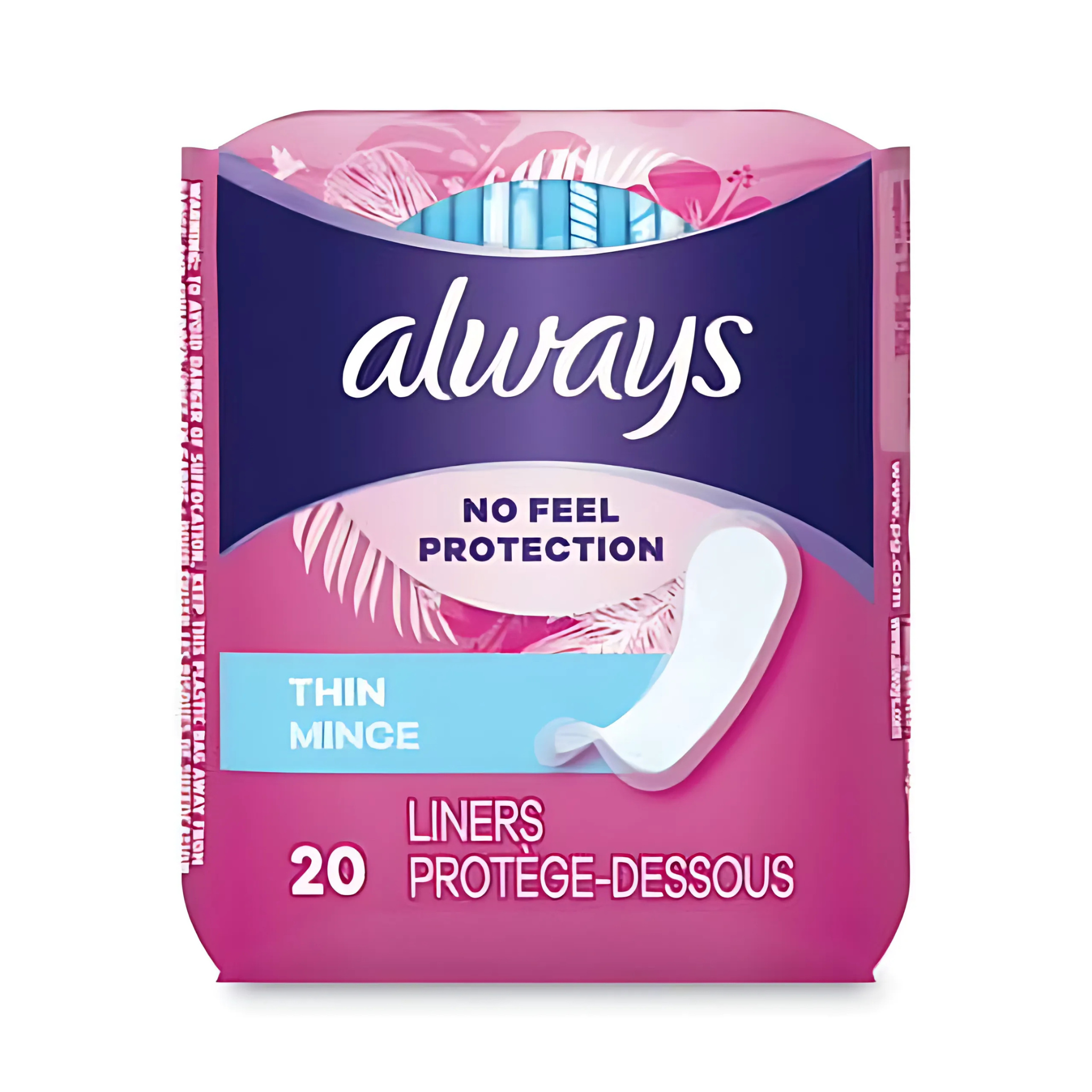 Always Thin Daily Panty Liners, Regular, 20 each
