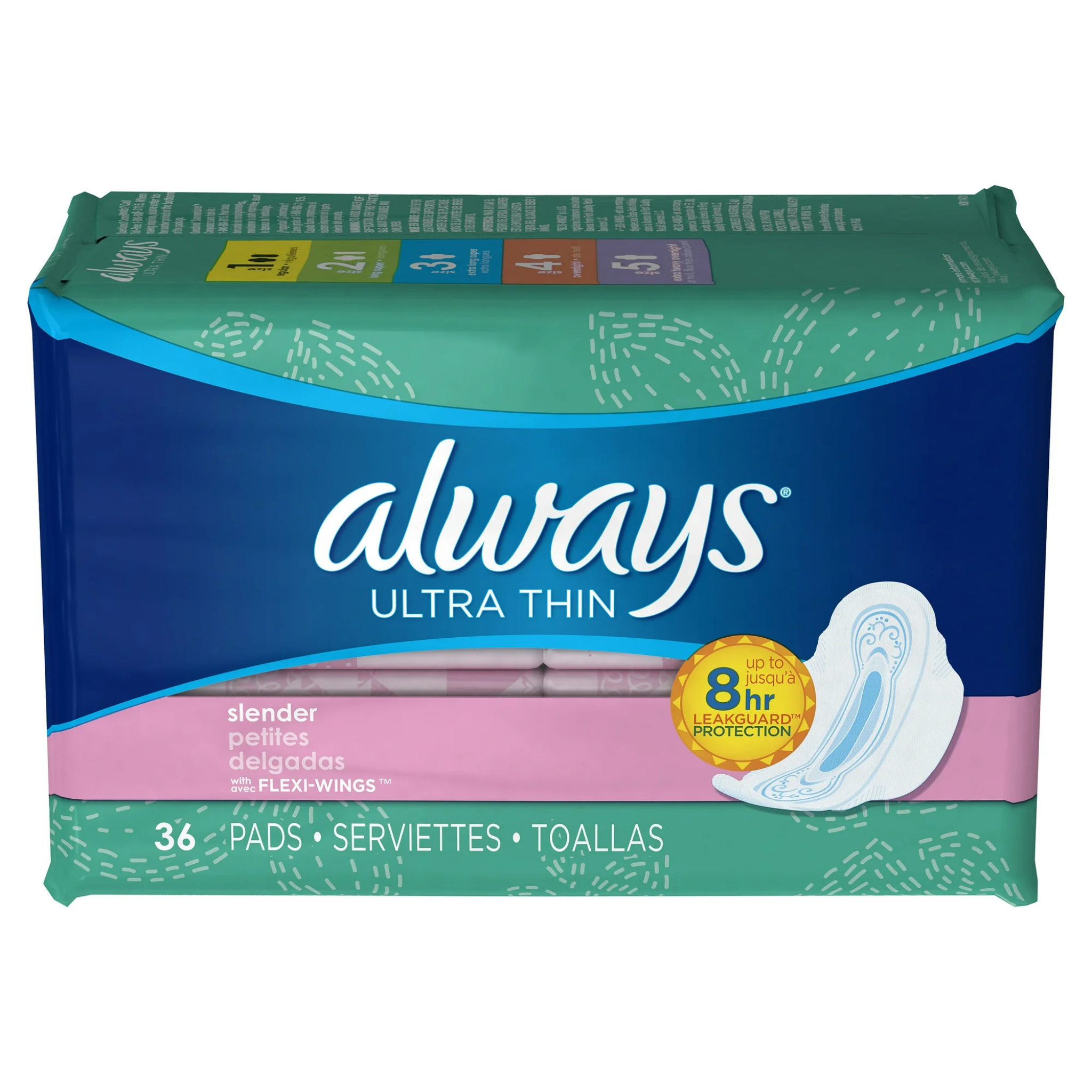 Always Ultra Thin Pads, Unscented, Slender, 36 Ct - Pharmaful