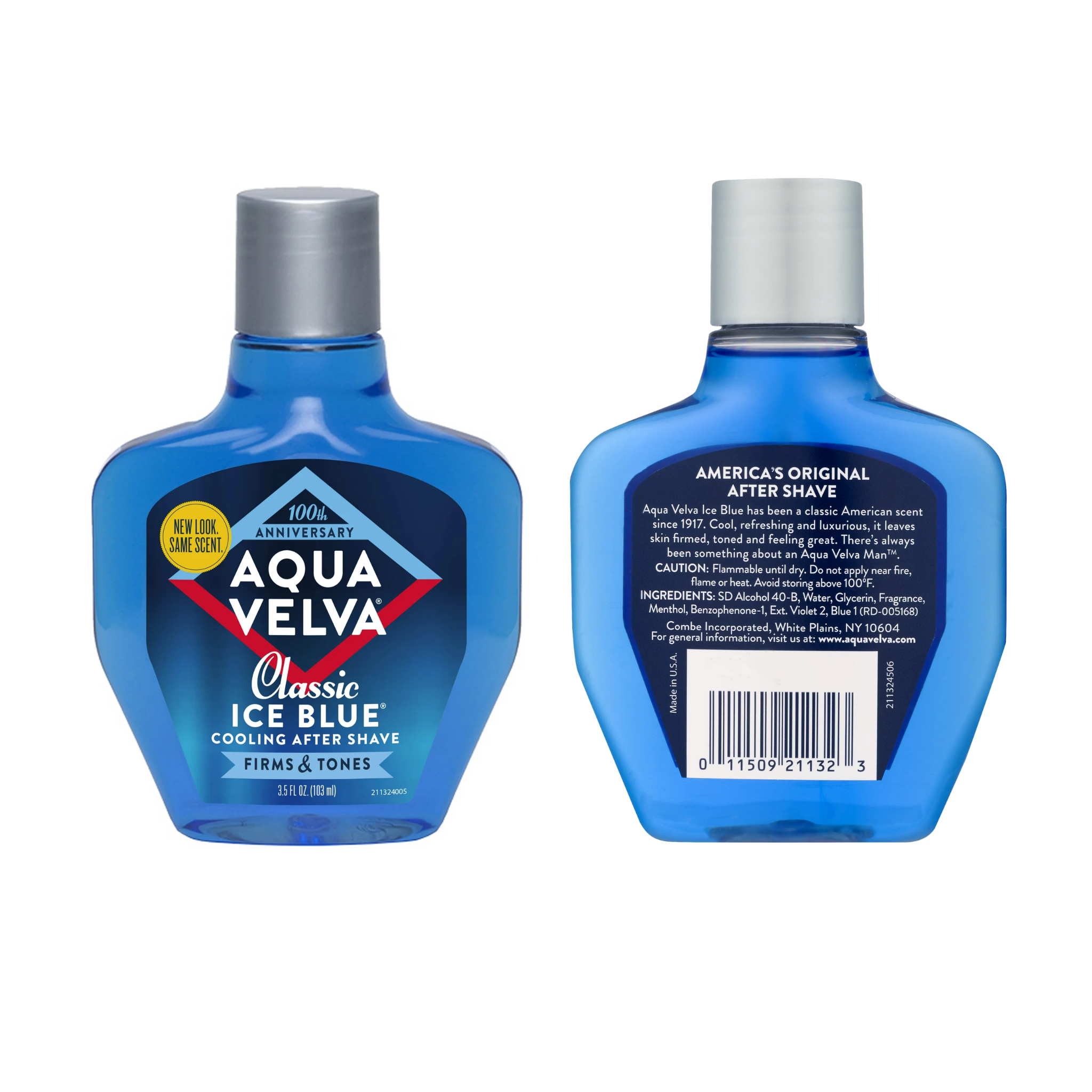 Aqua Velva, Classic Ice Blue After Shave, Refreshing and Soothing Post-Shave Care, 3.5 oz
