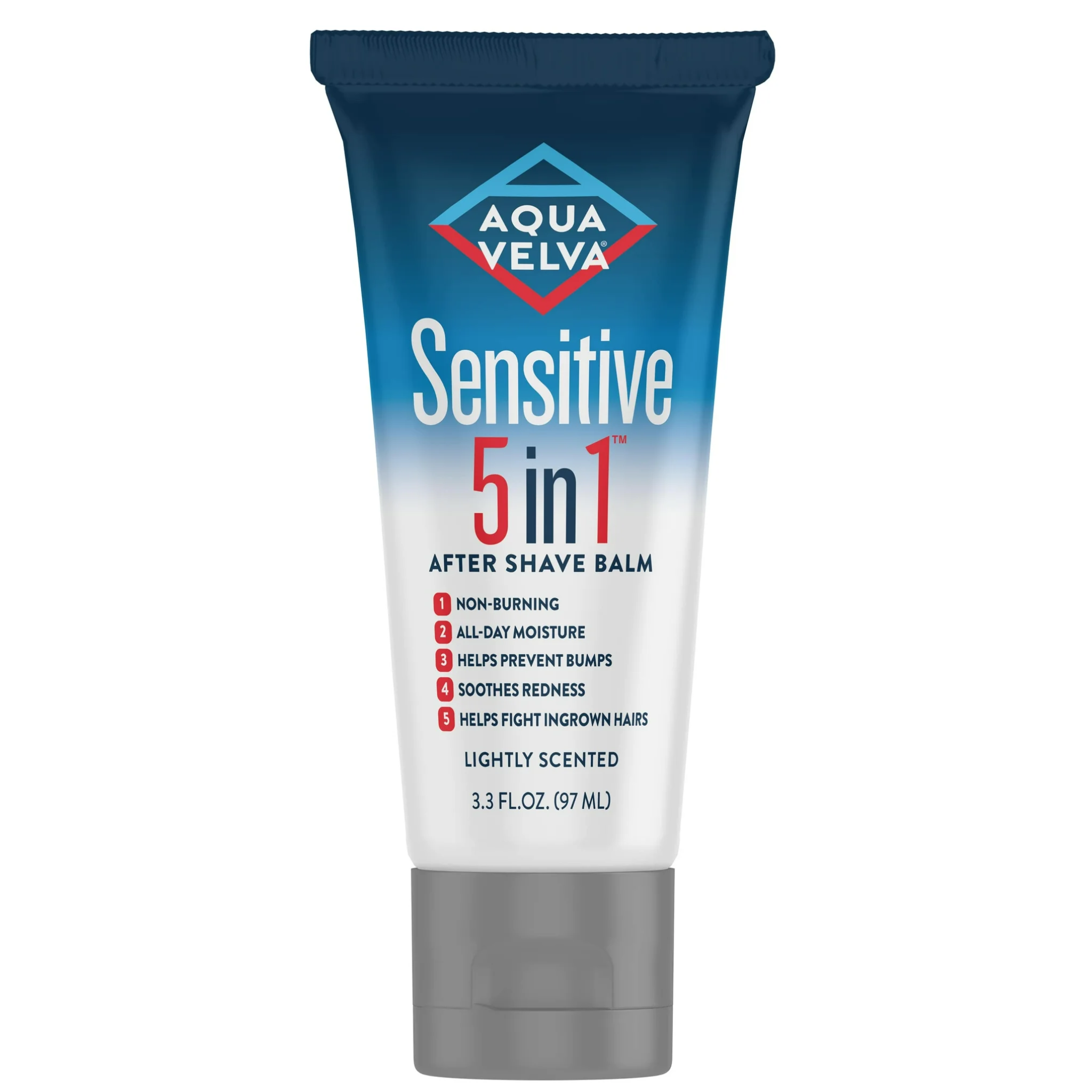 Aqua Velva, Sensitive 5-in-1 After Shave Balm, Lightly Scented with All-Day Moisture, 3.3 fl oz