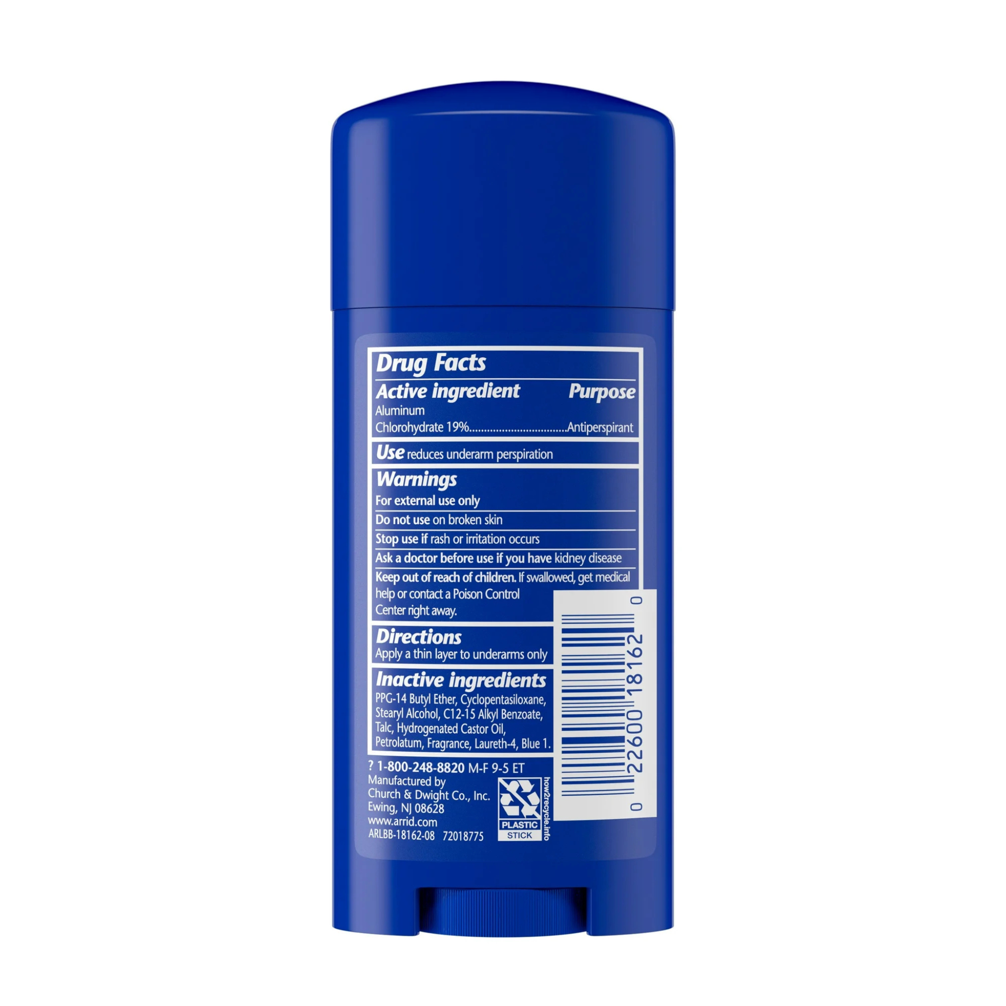 Arrid XX Extra Extra Dry Solid Antiperspirant Deodorant, Cool Shower, 2.6 oz - Pharmaful