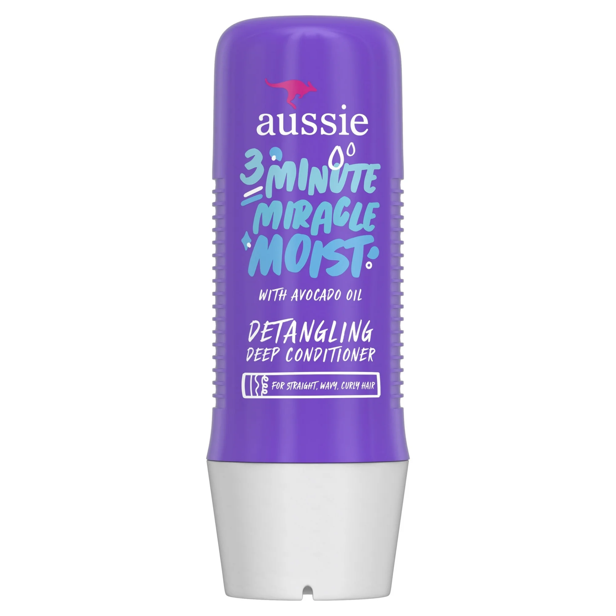 Aussie, 3 Minute Miracle Moist Detangling Deep Conditioner, Paraben-Free and Hydrating for Soft, Manageable Hair, 8 fl oz