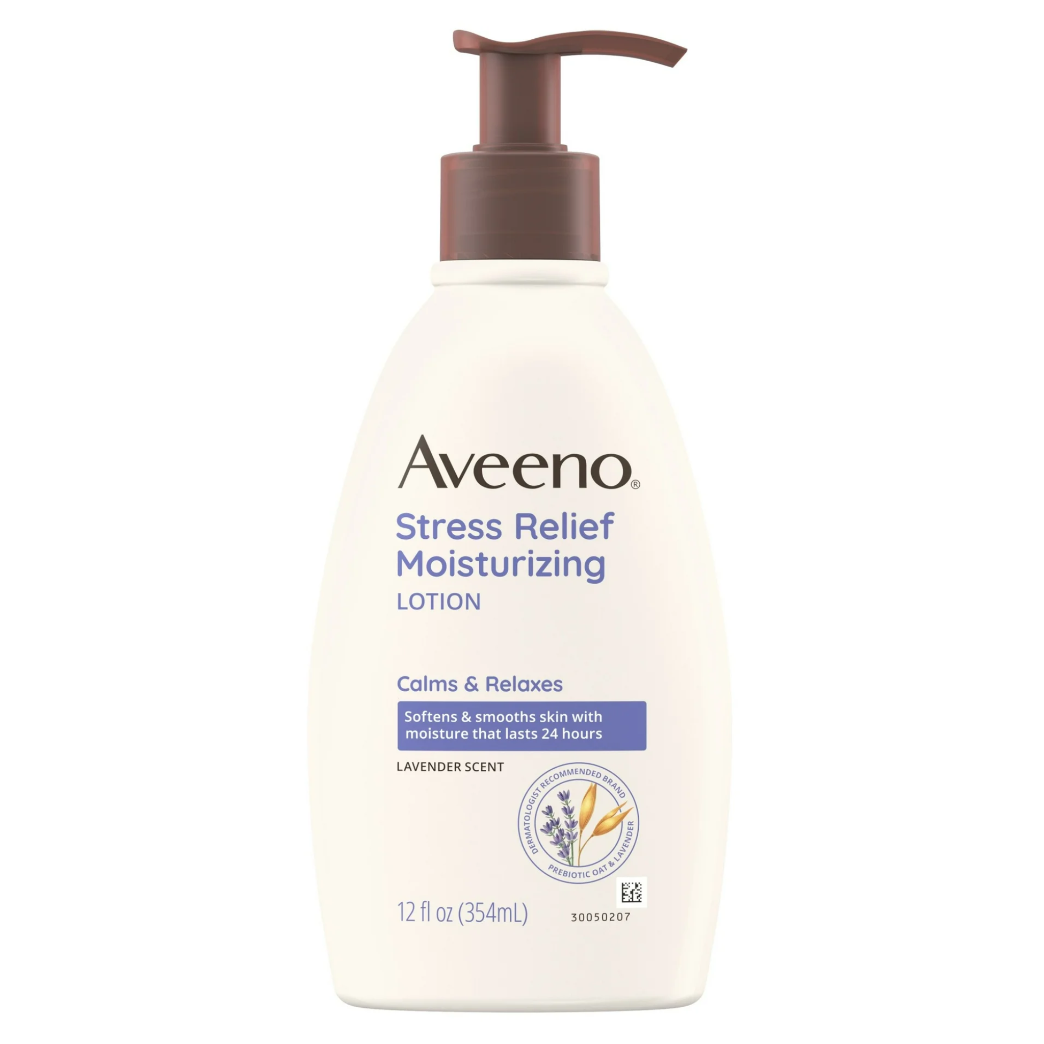 Aveeno®, Stress Relief Moisturizing Lotion with Lavender Scent, Calming & Hydrating for Dry Skin, 12 fl oz - Pharmaful
