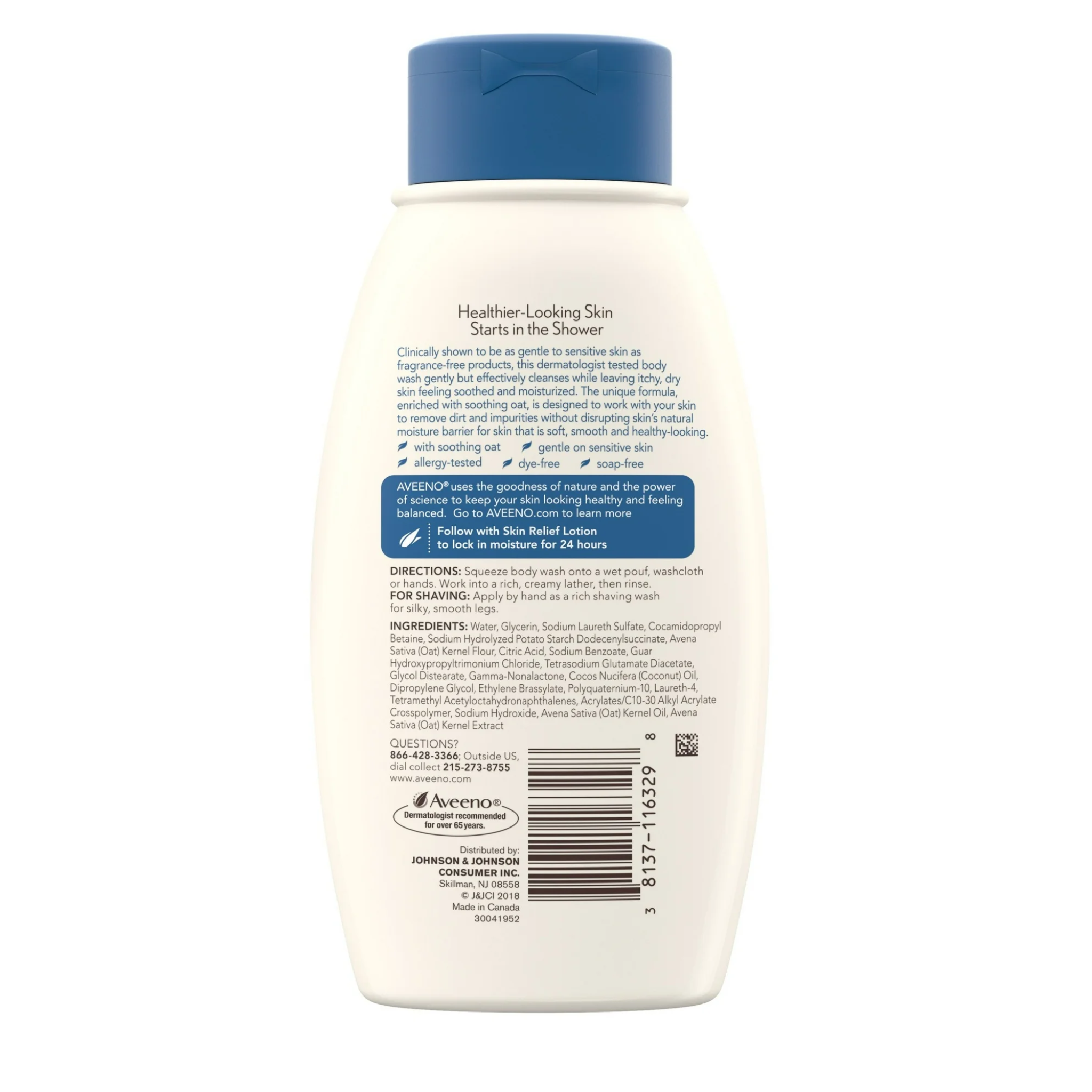 Aveeno Skin Relief Oat Body Wash with Coconut Scent, 12 fl. oz - Pharmaful