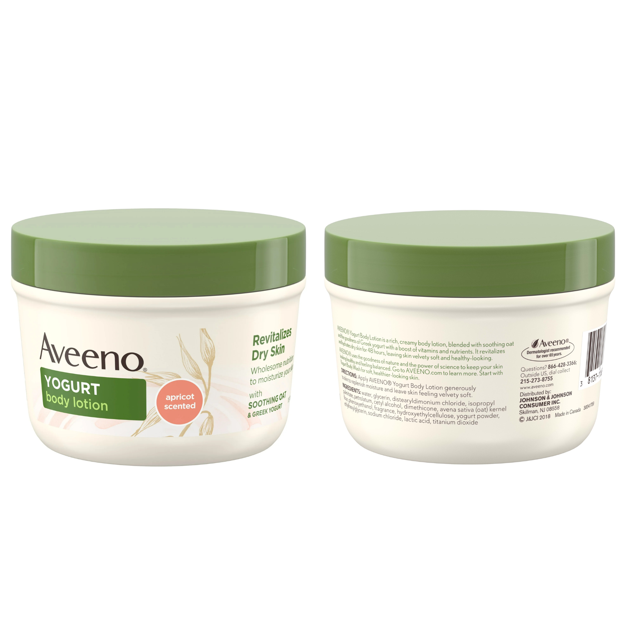 Aveeno, Active Naturals Daily Moisturizing Body Yogurt, Apricot & Honey for Soft, Hydrated Skin, 7 oz Jar - Pharmaful
