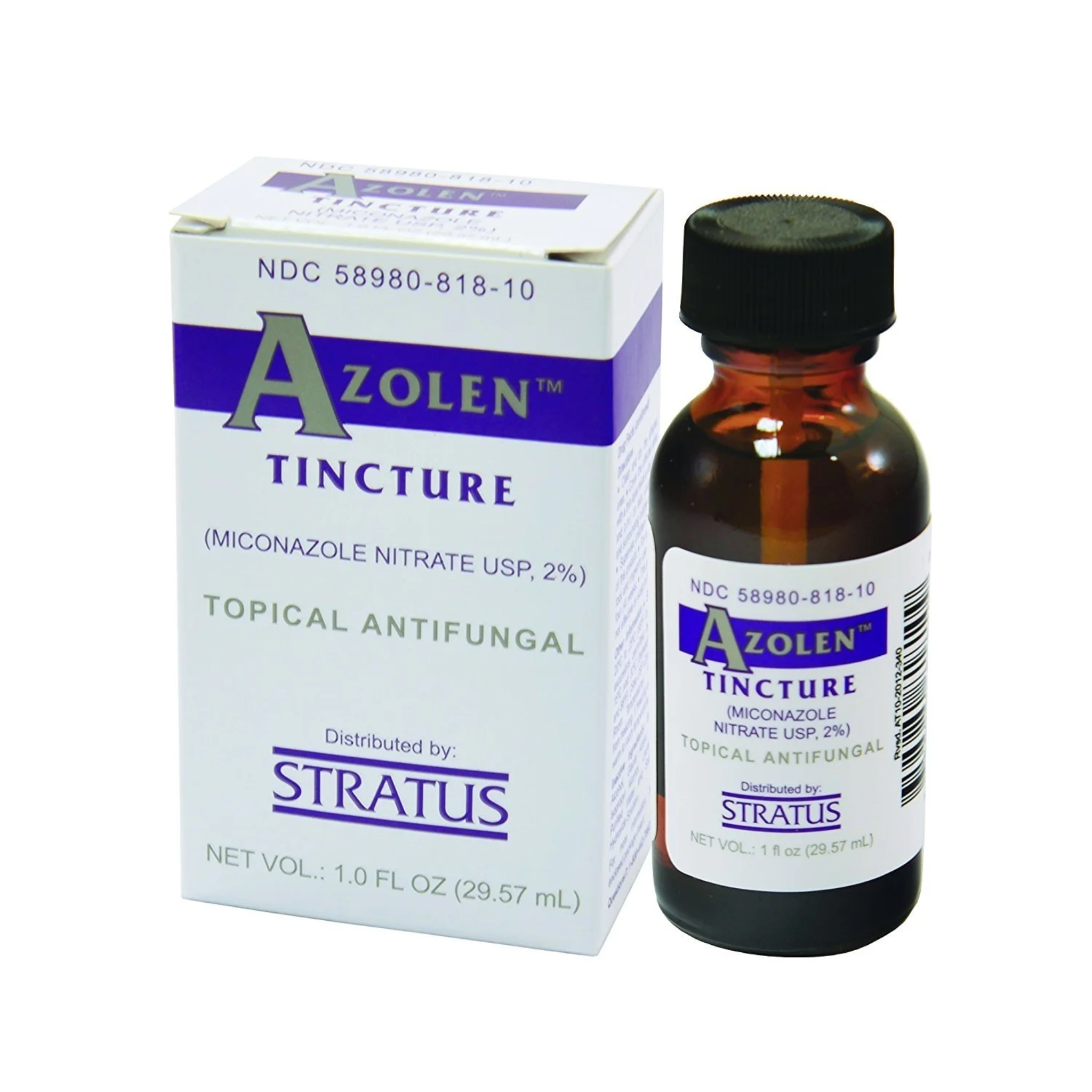 Azolen, Topical Antifungal Tincture, Effective Fungal Treatment for Skin, 1 Fl. Oz.