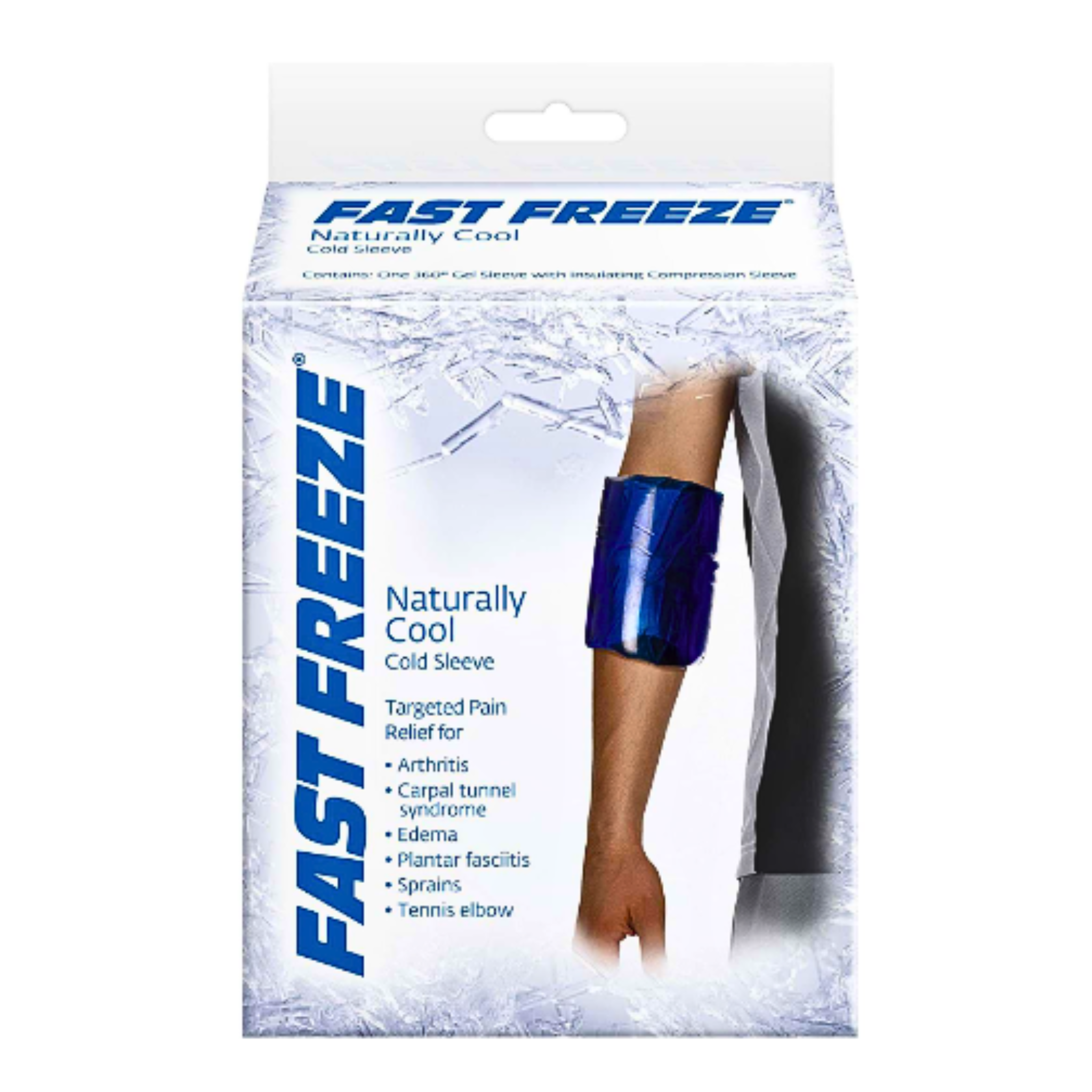 Bell-Horn, Fast Freeze Cold Sleeve, Large, Reusable Compression Therapy for Pain Relief