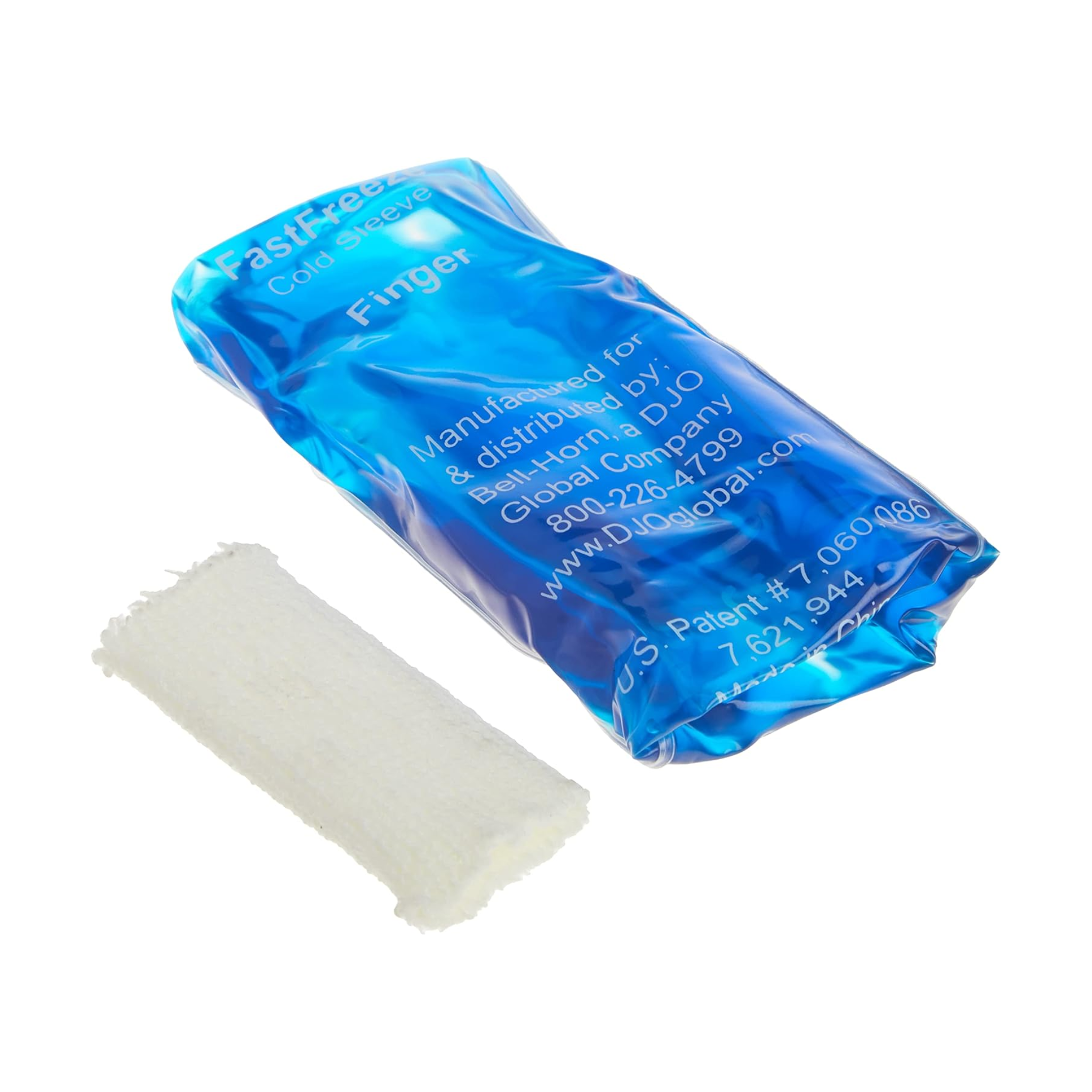Fast Freeze, Naturally Cool Cold Therapy Finger Compression Sleeve, One Size Fits Most