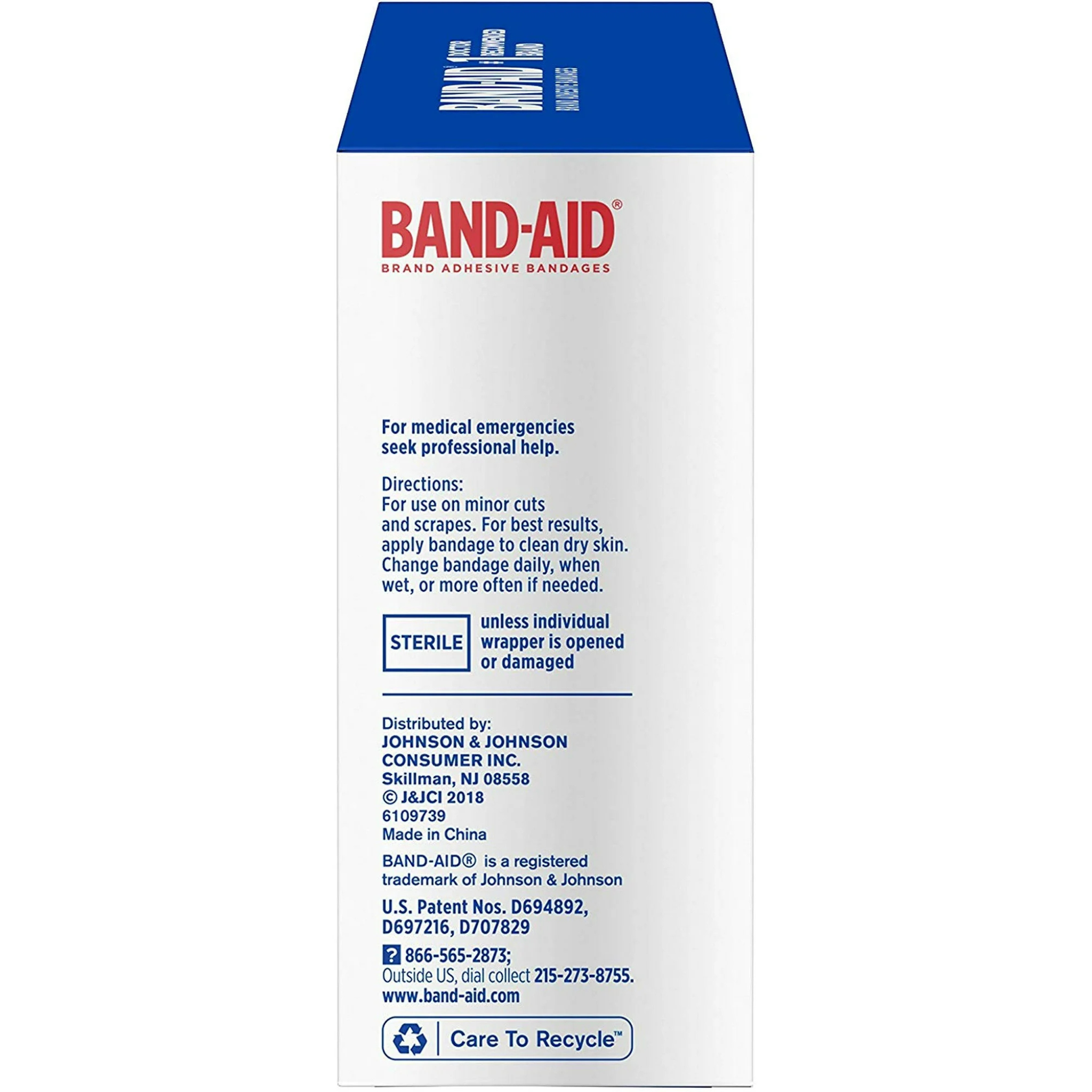 Band Aid J&J Flexible Fabric Adhesive Bandages, 1" x 3", 100 per Box