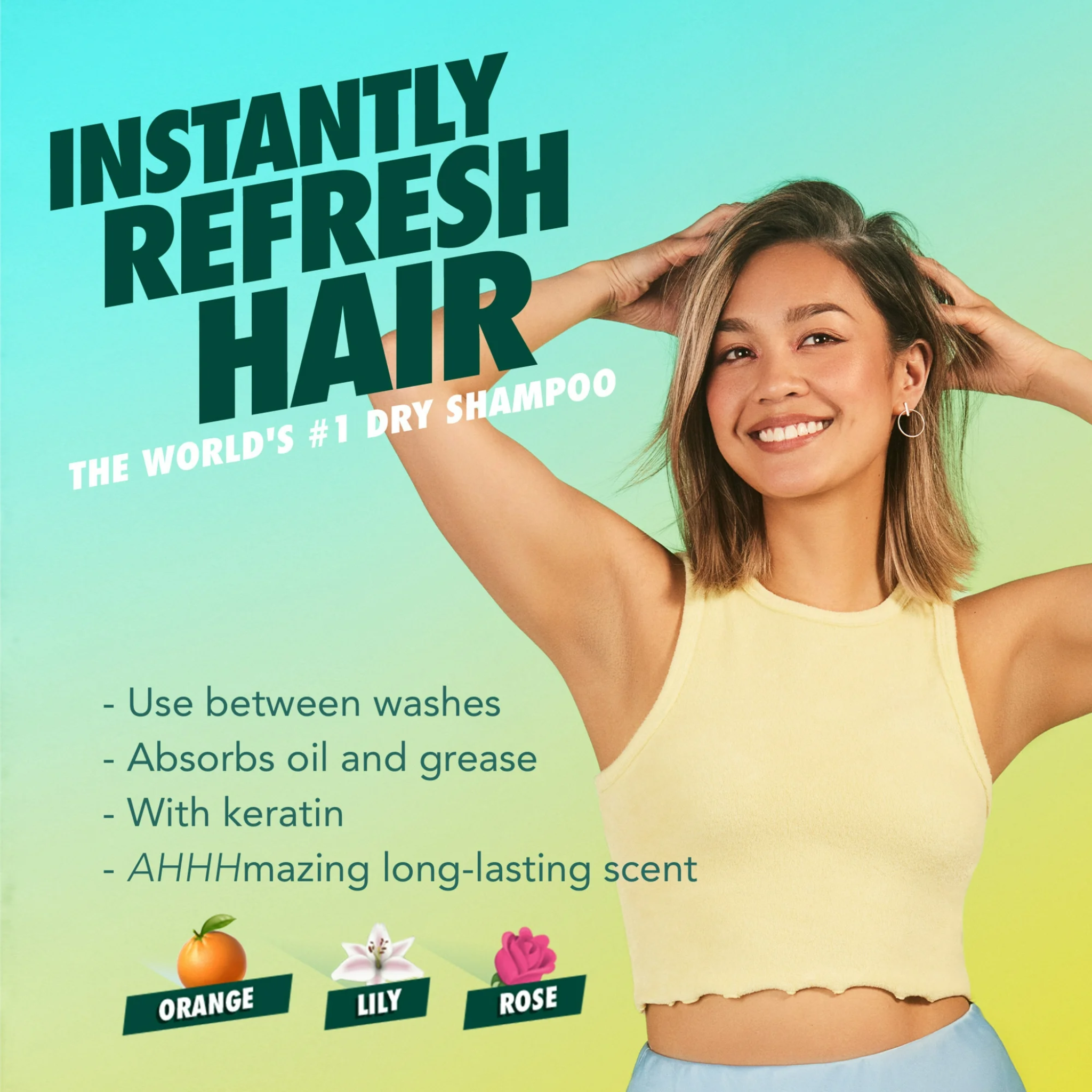 Batiste, Dry Shampoo, Original Fragrance for Refreshing Hair Between Washes, 5.71 Oz