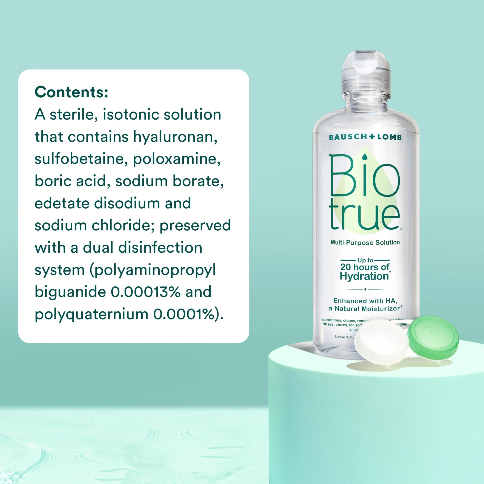 Bausch & Lomb Biotrue For Soft Contact Lenses Multi-Purpose Solution, 10 oz, 2 ct