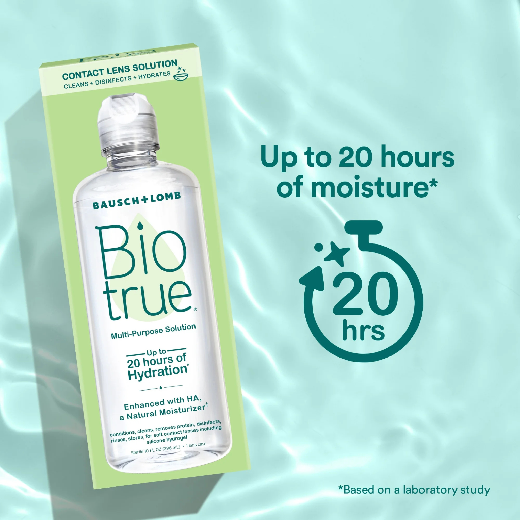 Bausch & Lomb Biotrue For Soft Contact Lenses Multi-Purpose Solution, 10 oz, 2 ct