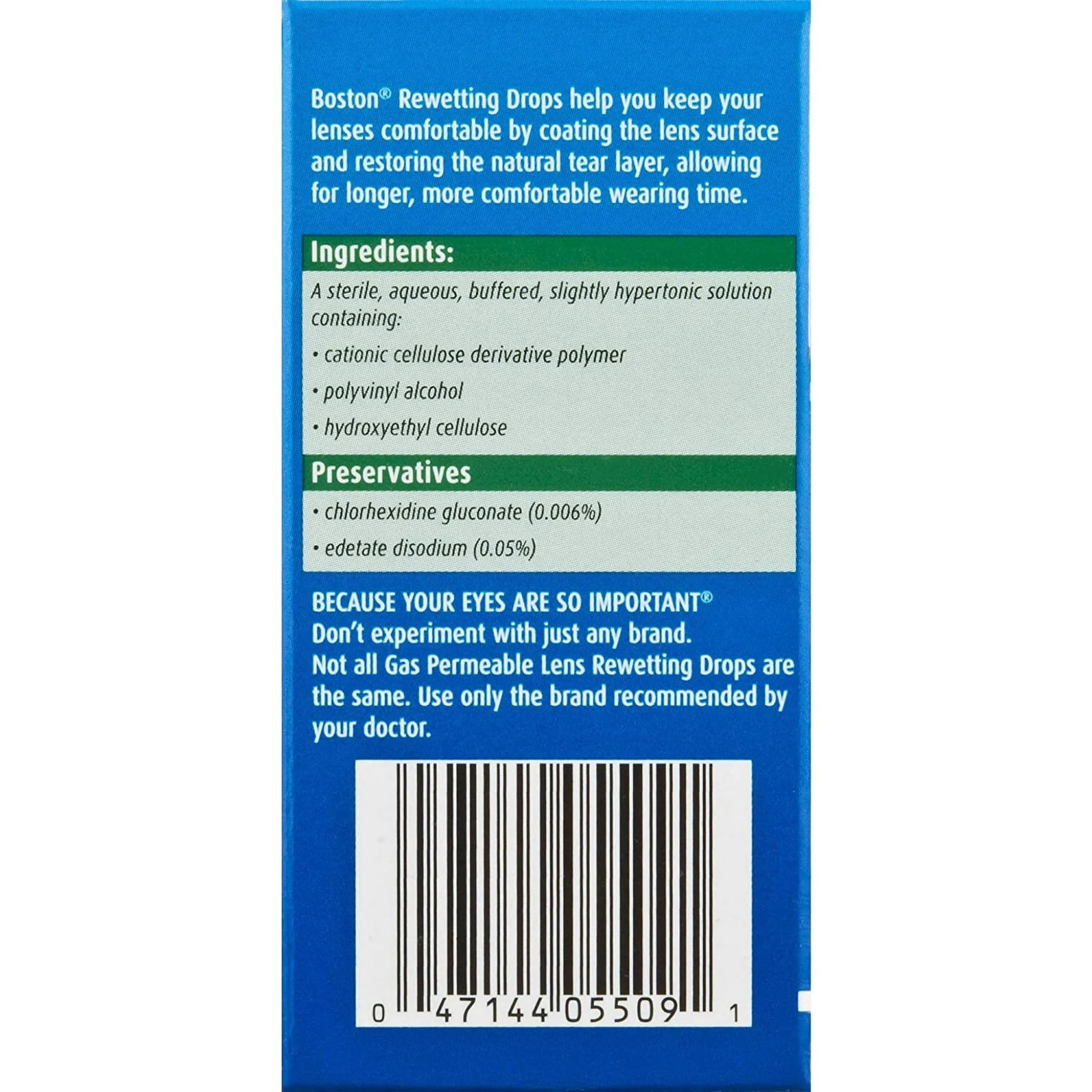 Bausch & Lomb Boston Rewetting Drops 10 mL